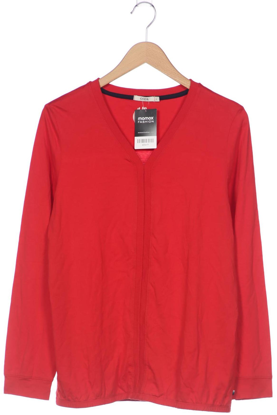 

Cecil Damen Langarmshirt, rot, Gr. 42