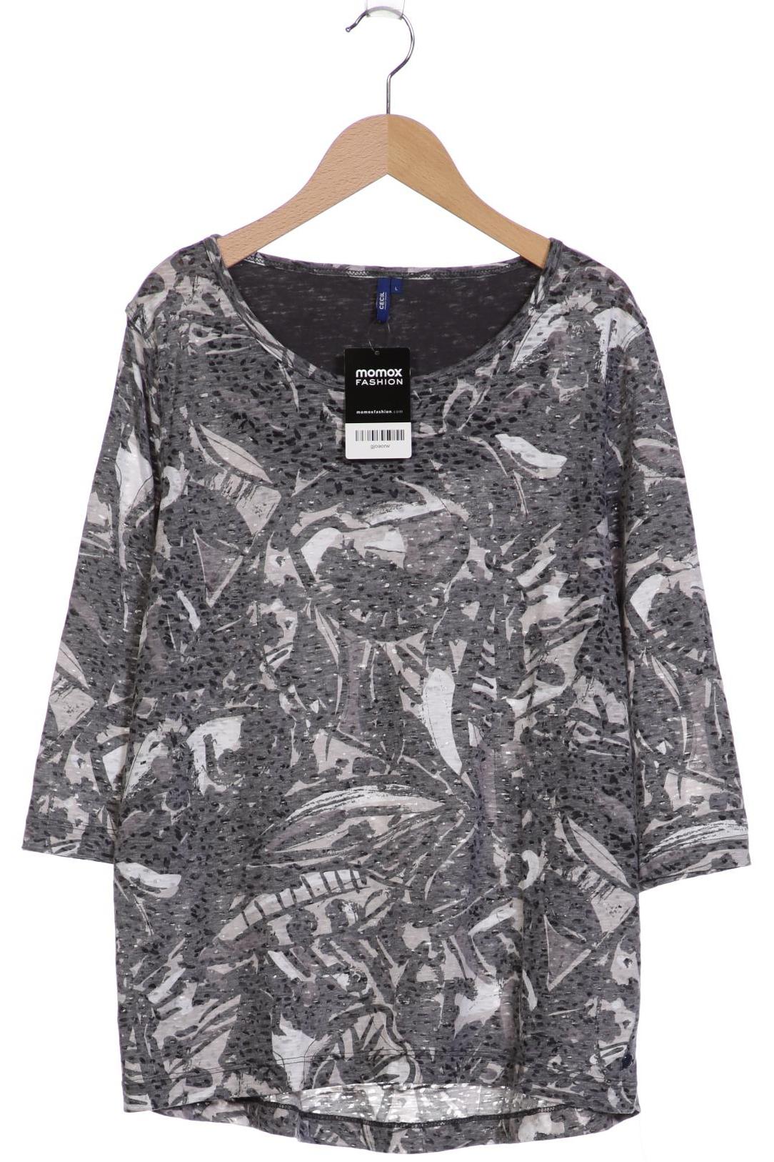 

Cecil Damen Langarmshirt, grau, Gr. 42