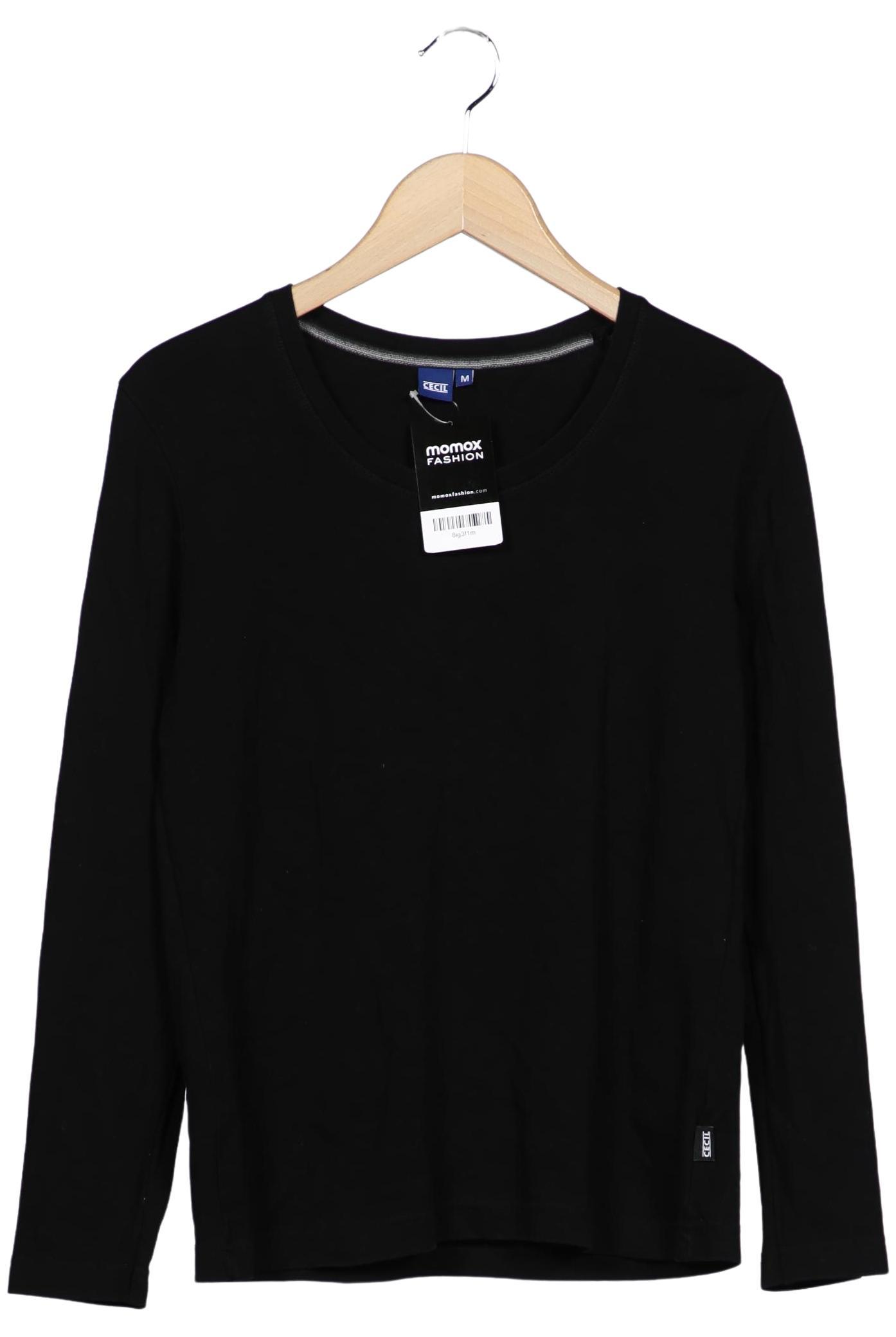 

Cecil Damen Langarmshirt, schwarz, Gr. 38