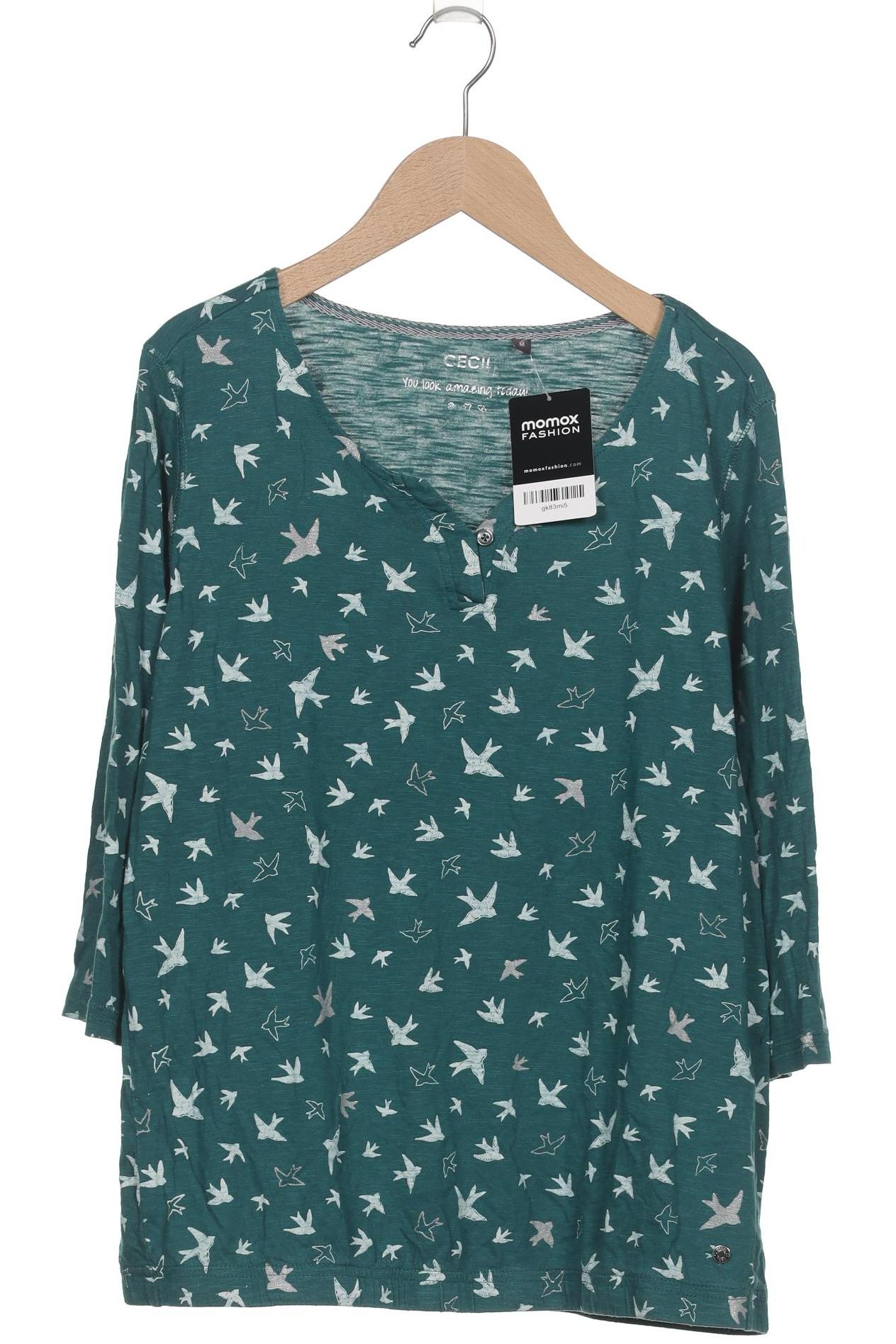

Cecil Damen Langarmshirt, türkis, Gr. 38