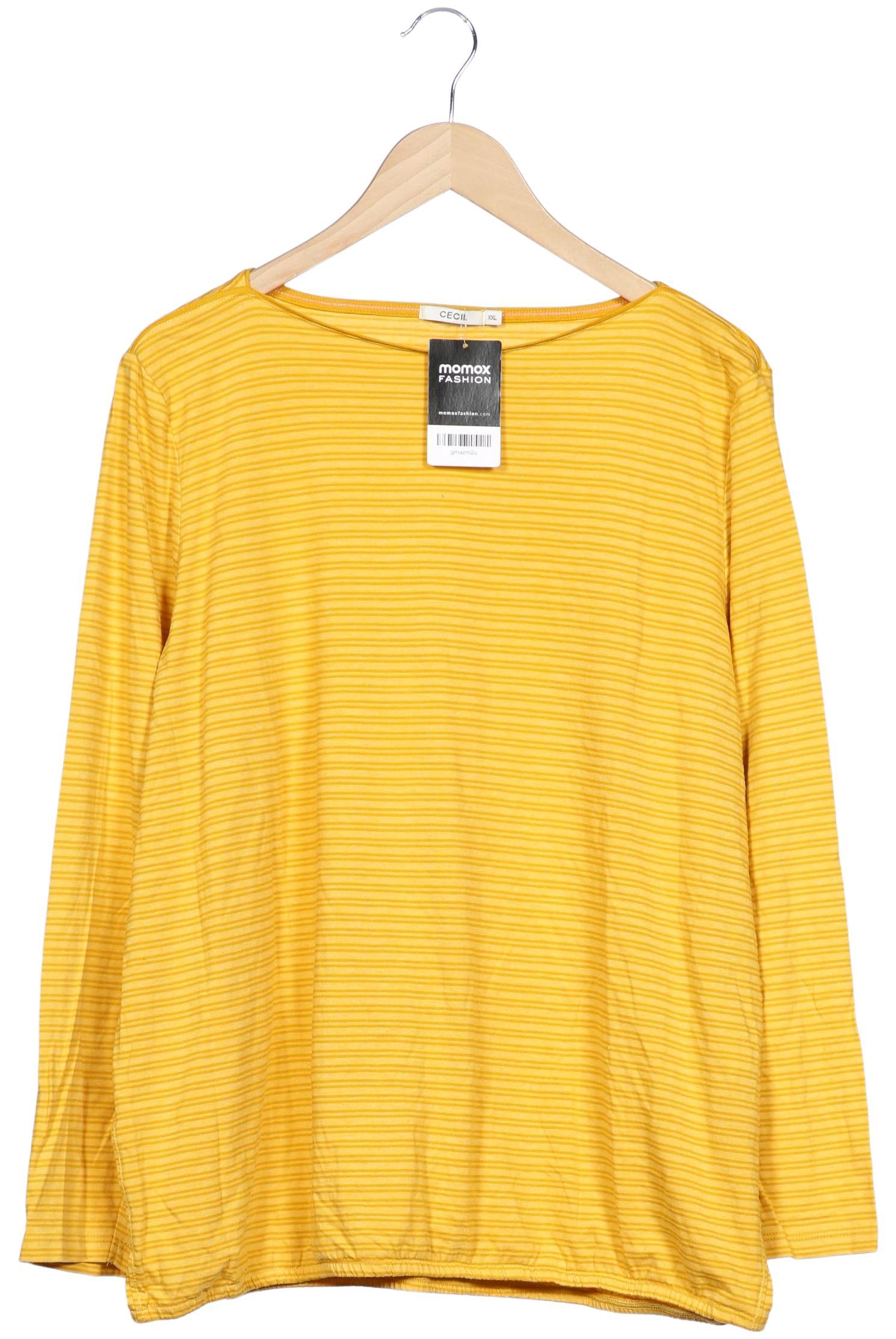 

Cecil Damen Langarmshirt, gelb, Gr. 46