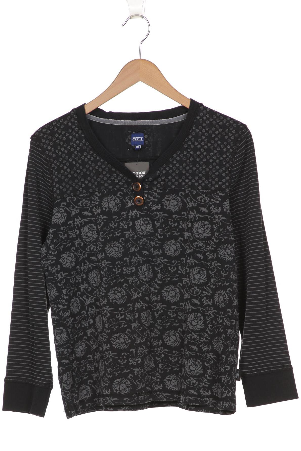

Cecil Damen Langarmshirt, marineblau, Gr. 46