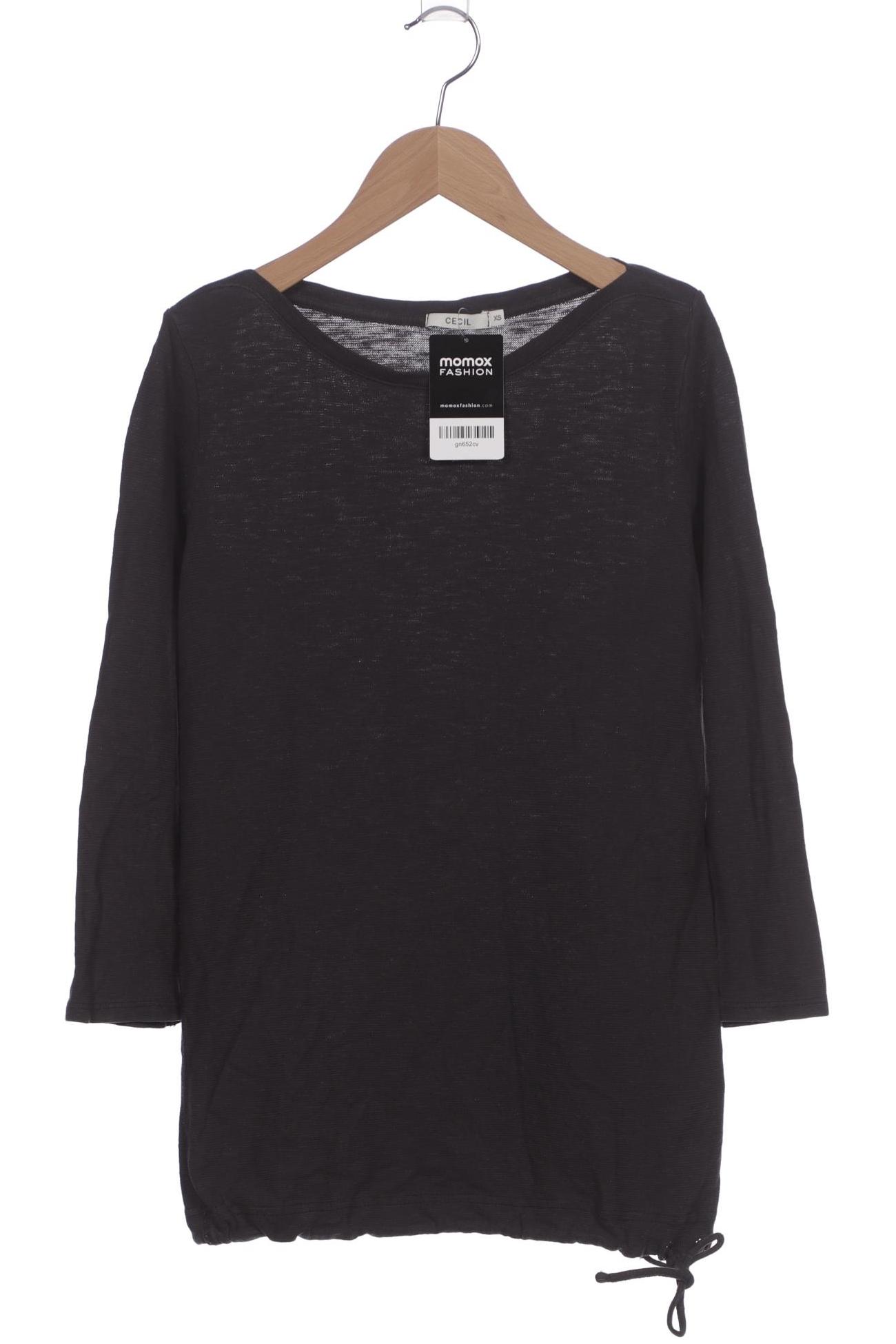 

Cecil Damen Langarmshirt, grau, Gr. 34