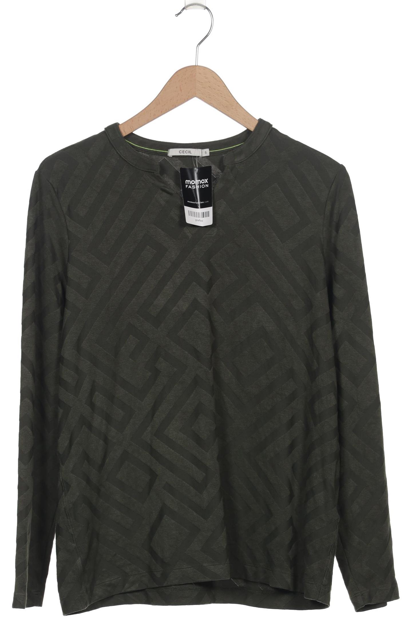 

Cecil Damen Langarmshirt, grün, Gr. 36