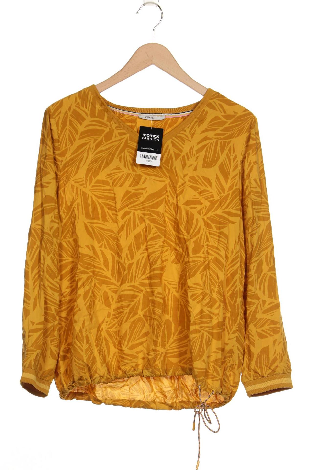 

Cecil Damen Langarmshirt, gelb, Gr. 42