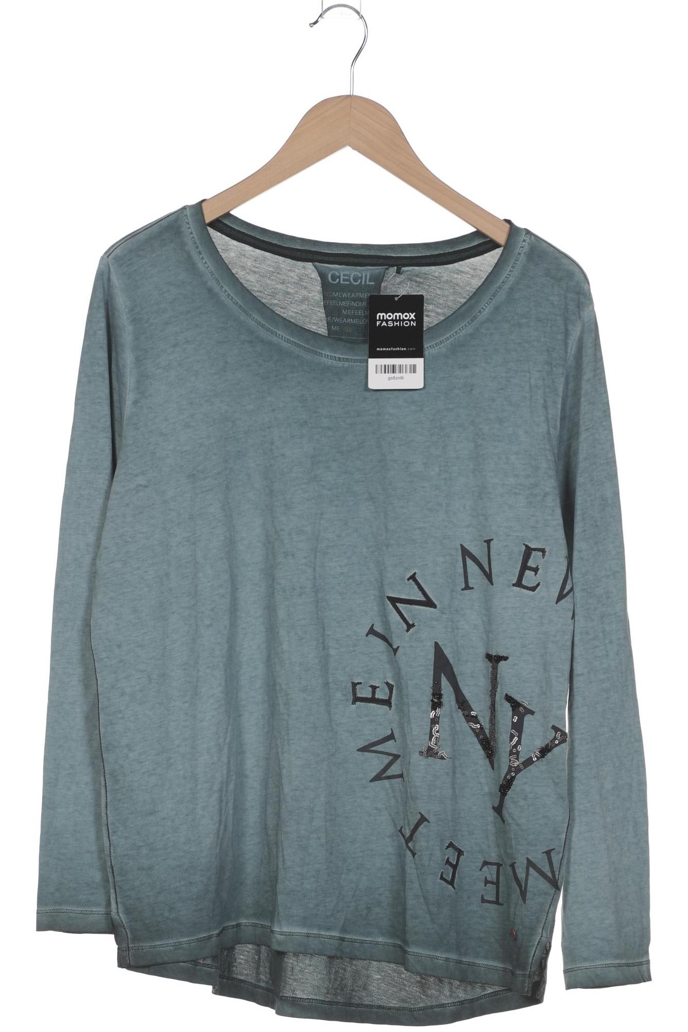 

Cecil Damen Langarmshirt, türkis, Gr. 44
