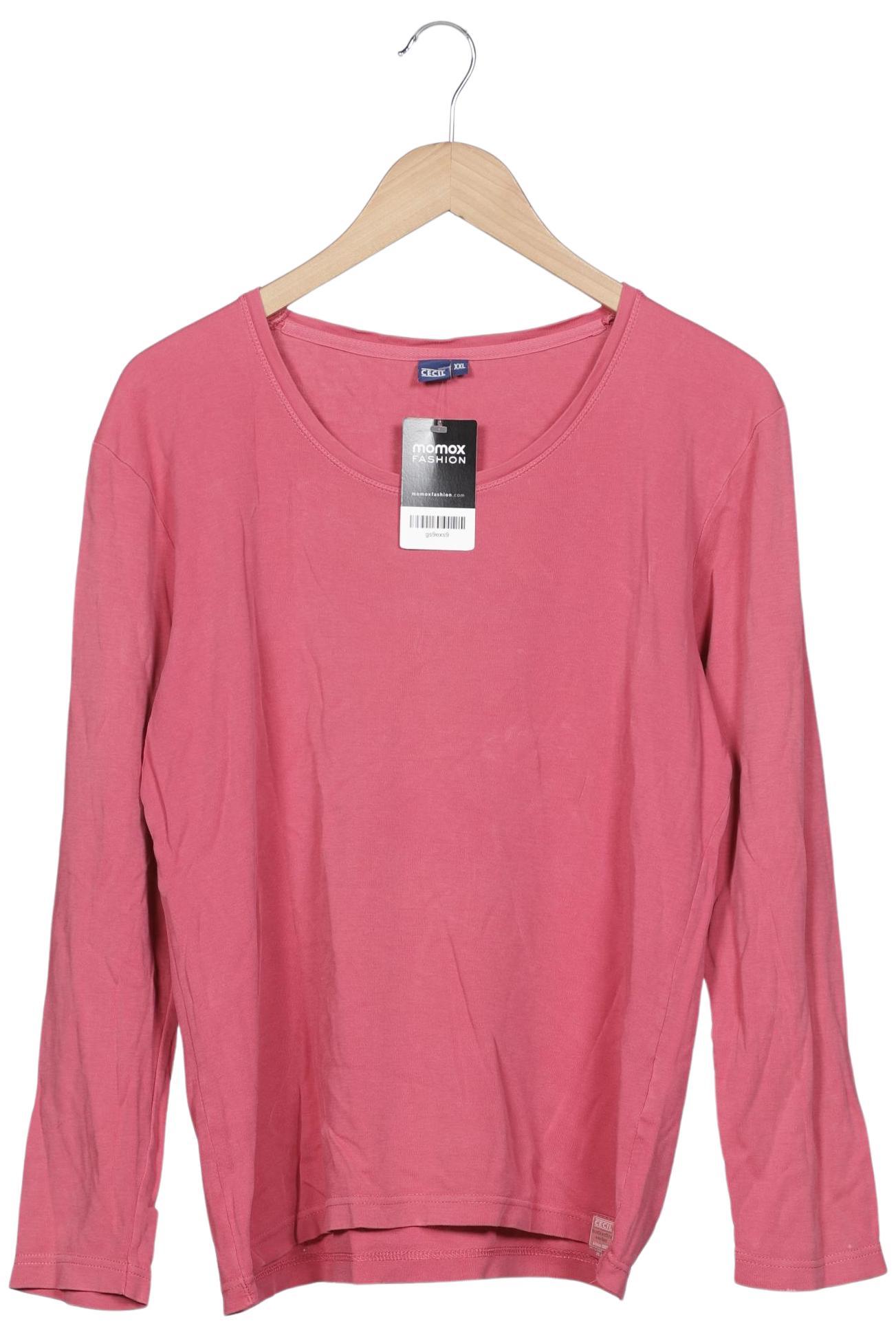 

Cecil Damen Langarmshirt, pink, Gr. 46
