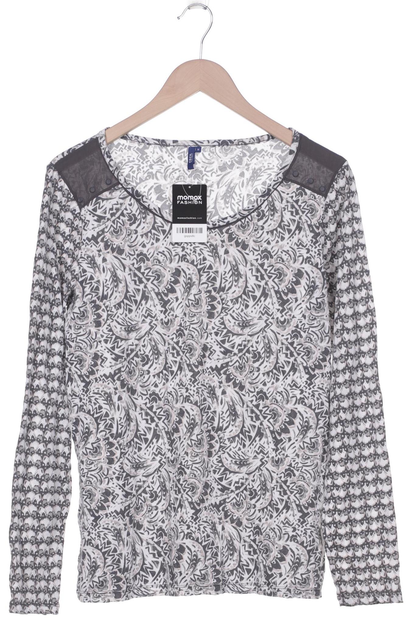 

Cecil Damen Langarmshirt, grau, Gr. 38