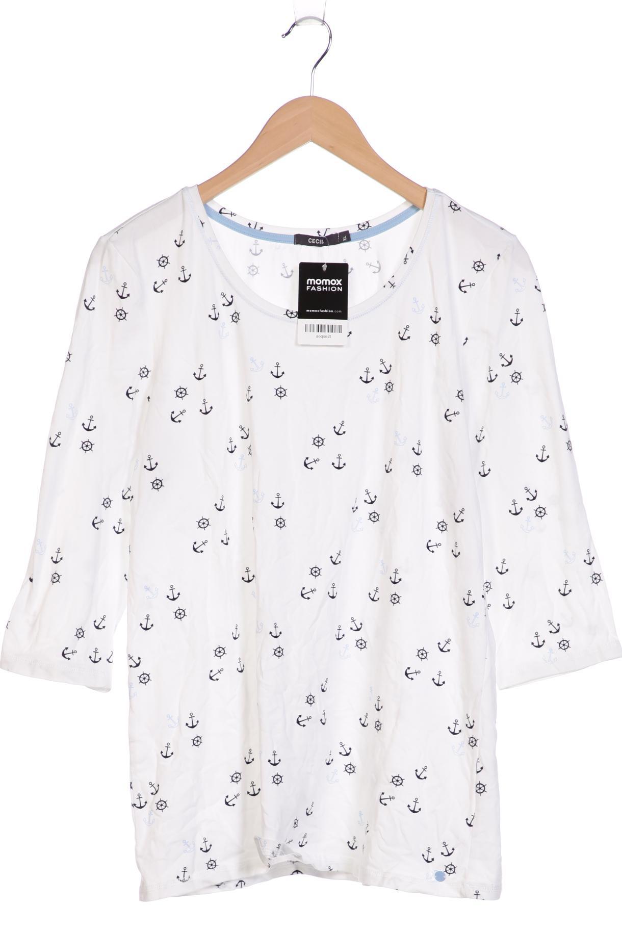 

Cecil Damen Langarmshirt, weiß, Gr. 44