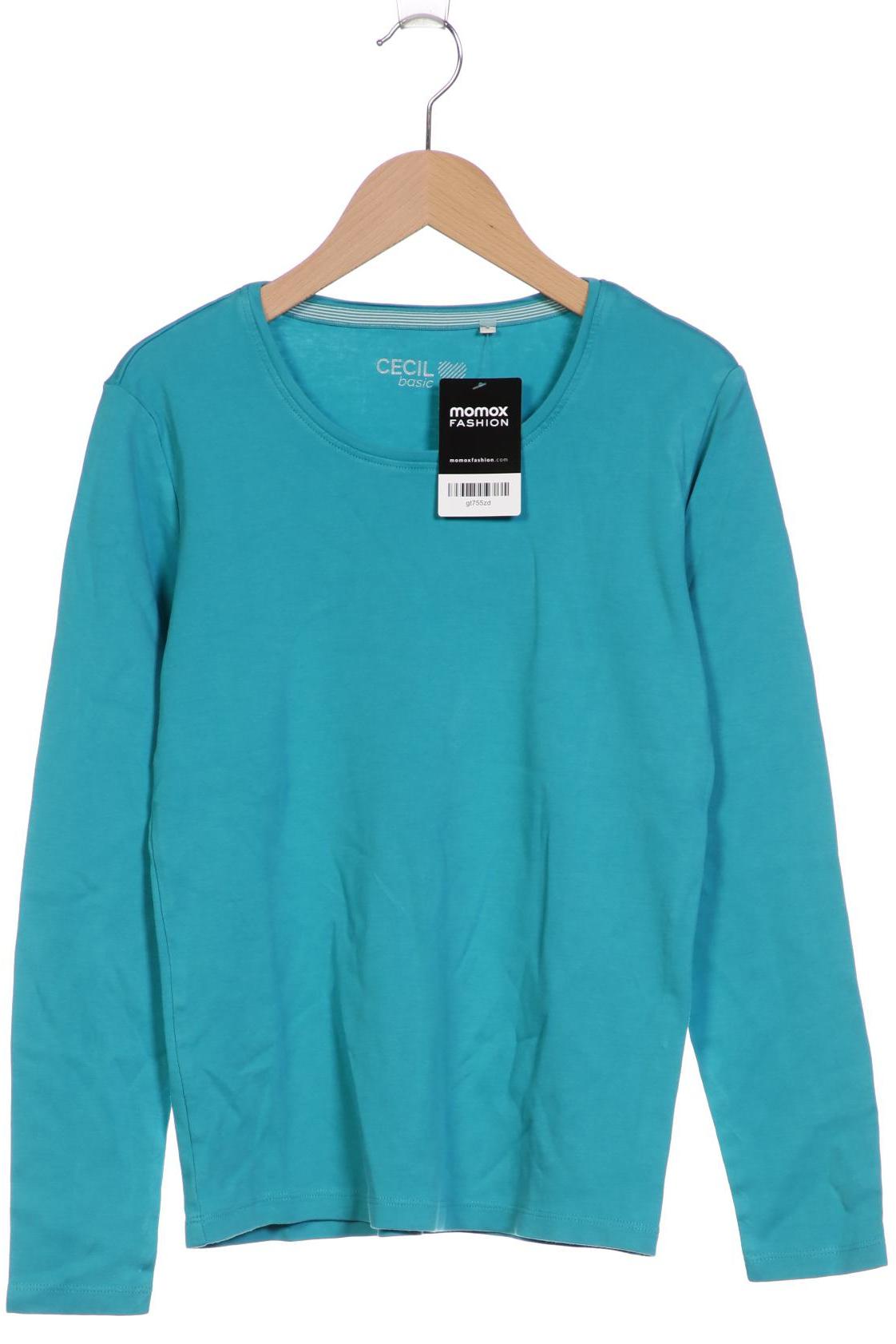 

Cecil Damen Langarmshirt, türkis, Gr. 36