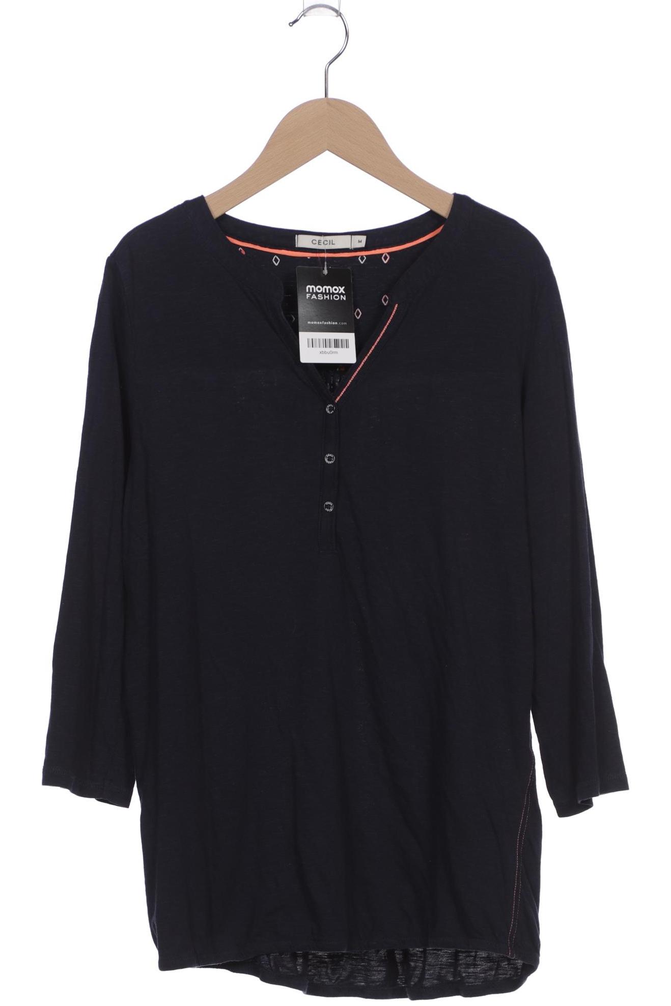 

Cecil Damen Langarmshirt, marineblau, Gr. 38