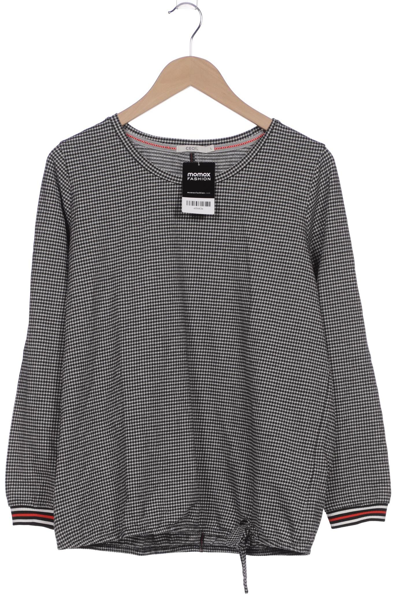 

Cecil Damen Langarmshirt, grau, Gr. 42
