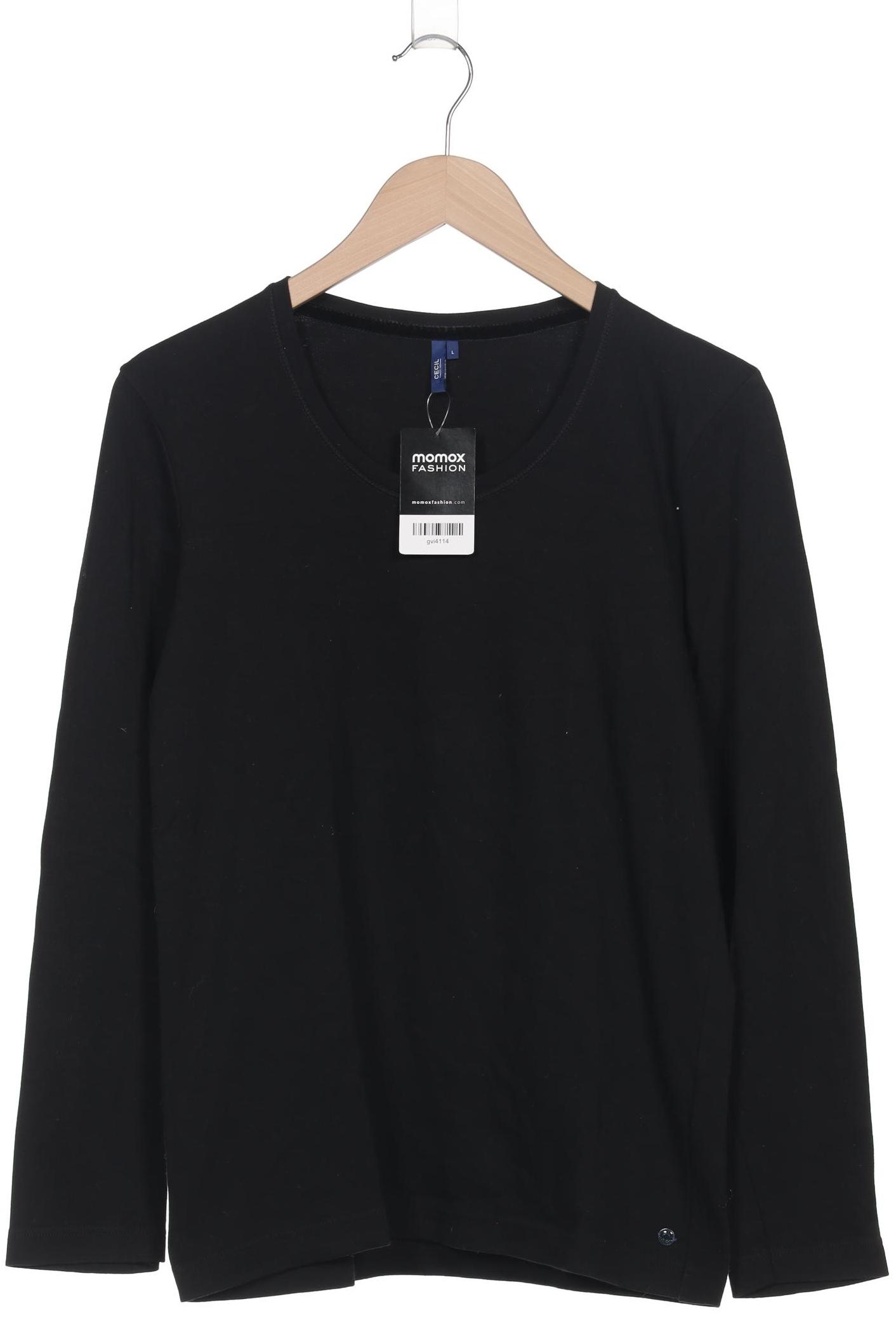 

Cecil Damen Langarmshirt, schwarz, Gr. 42