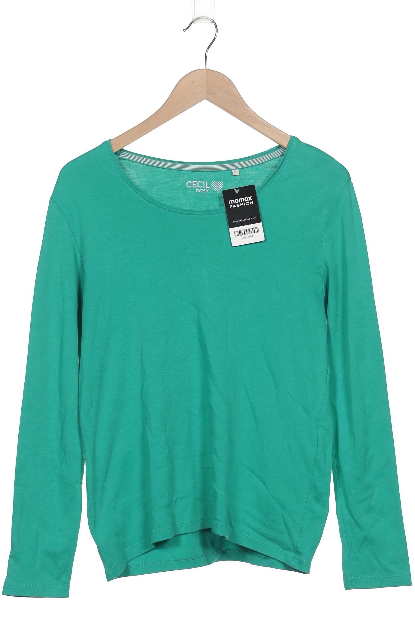 

Cecil Damen Langarmshirt, türkis, Gr. 42