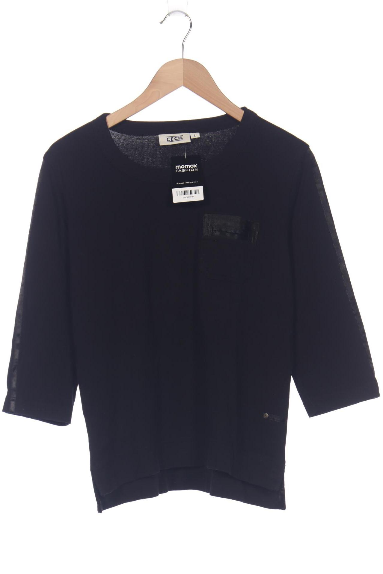 

Cecil Damen Langarmshirt, schwarz, Gr. 42