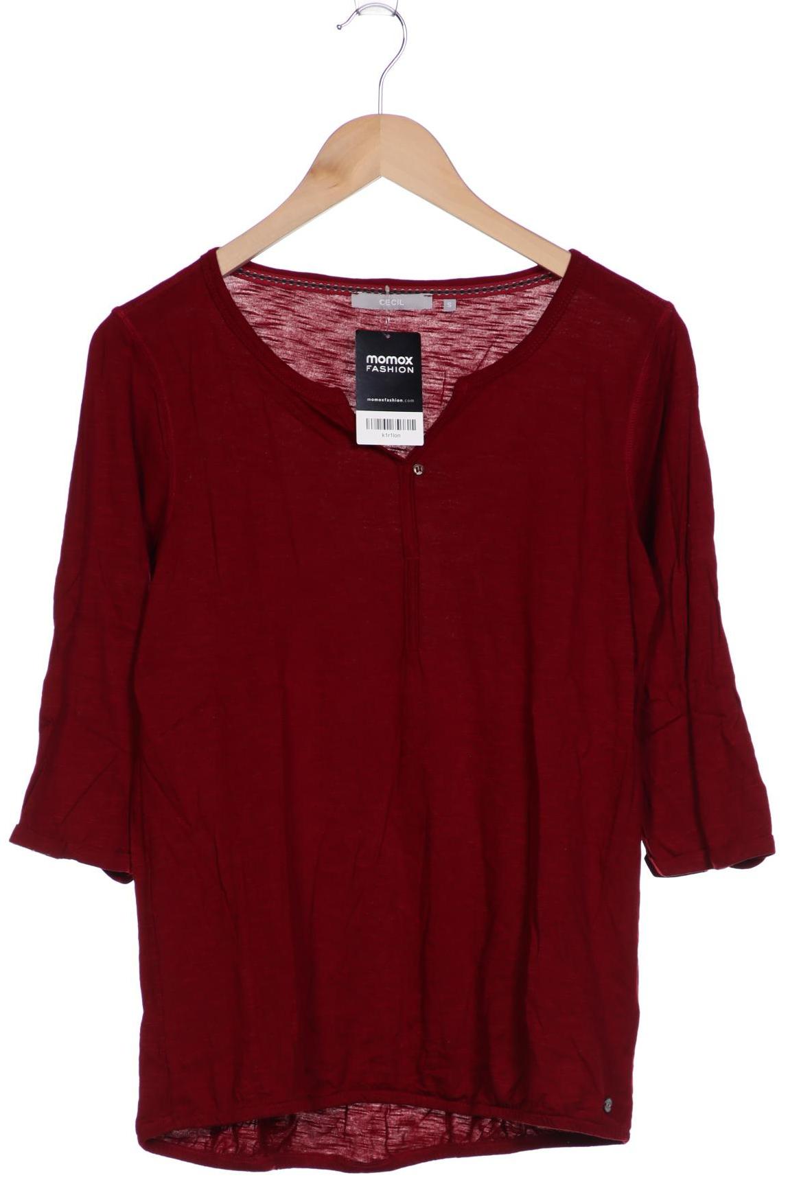 

Cecil Damen Langarmshirt, bordeaux, Gr. 36