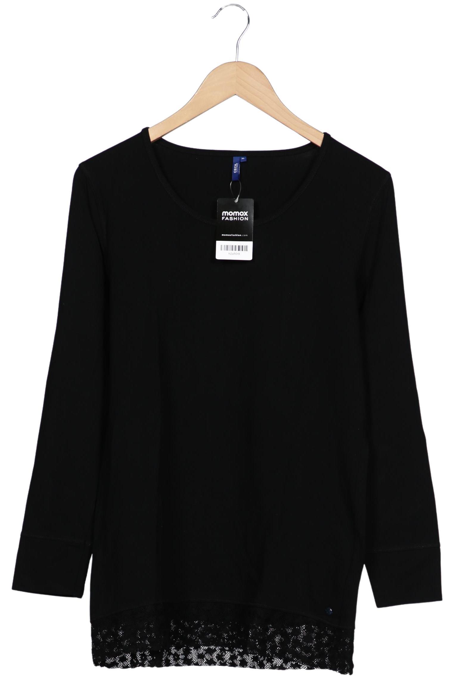 

Cecil Damen Langarmshirt, schwarz, Gr. 44