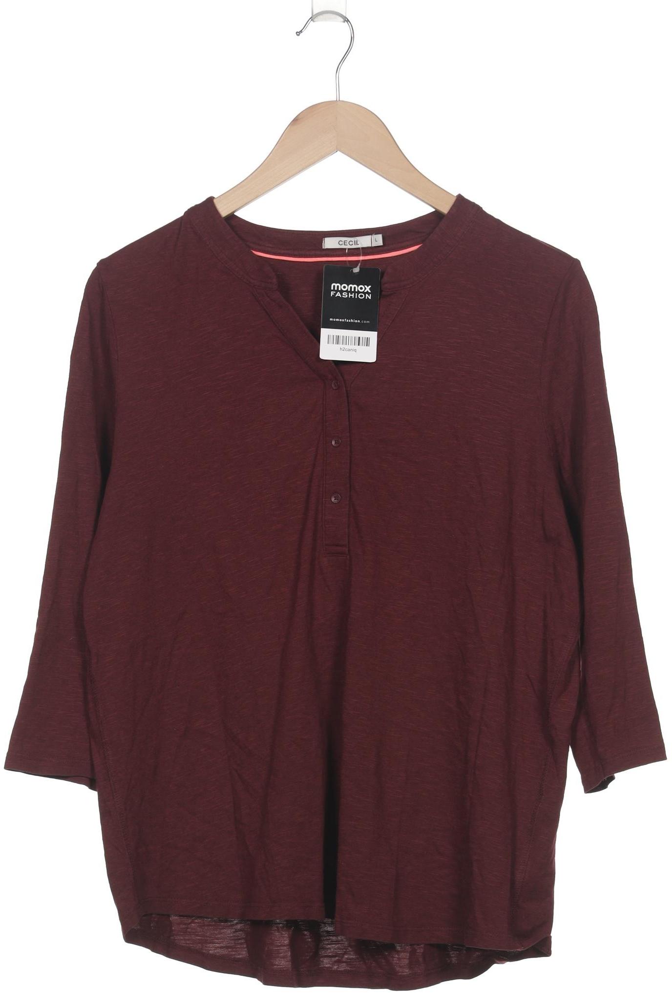 

Cecil Damen Langarmshirt, bordeaux, Gr. 42