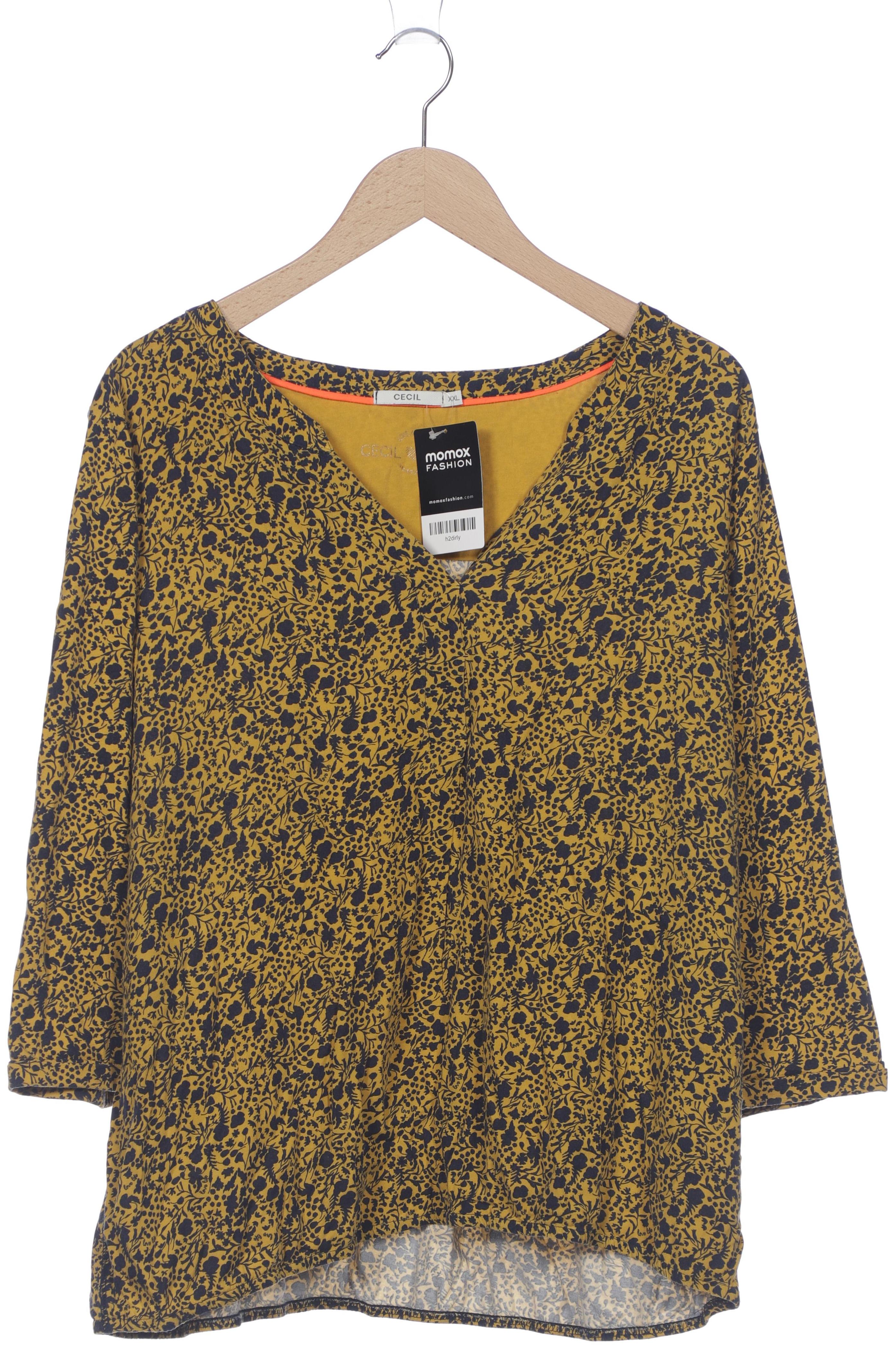 

Cecil Damen Langarmshirt, gelb, Gr. 46