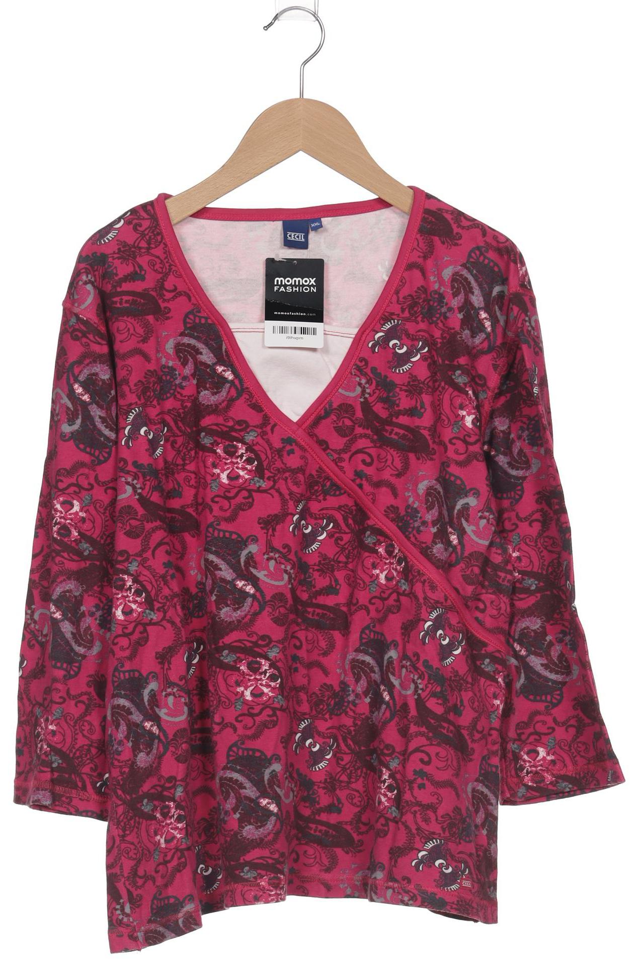 

Cecil Damen Langarmshirt, pink, Gr. 46