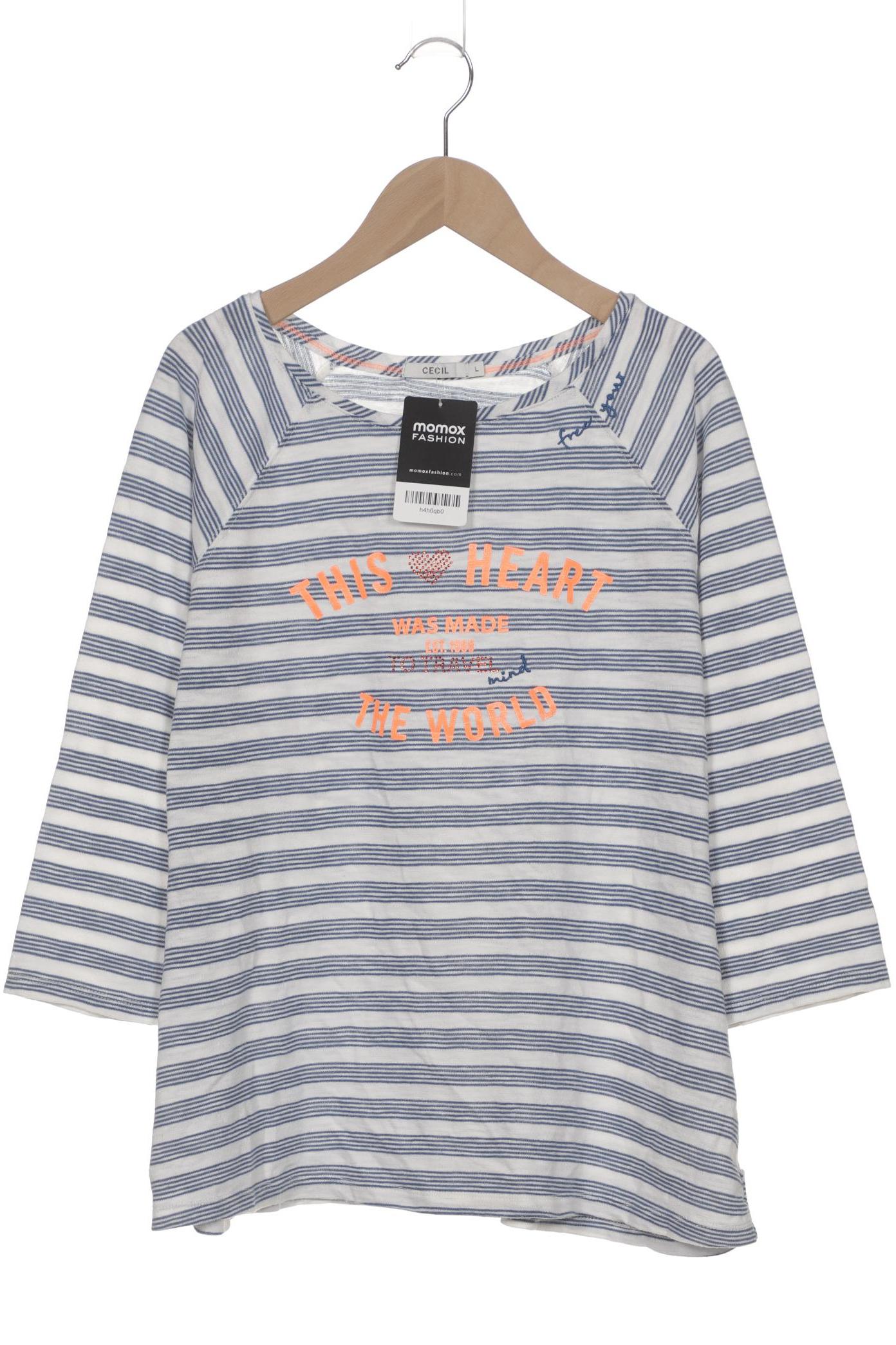

Cecil Damen Langarmshirt, blau, Gr. 42