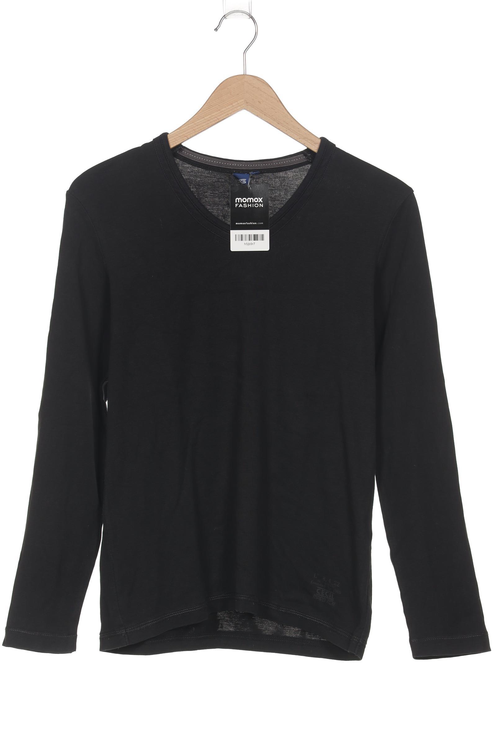

Cecil Damen Langarmshirt, schwarz, Gr. 42