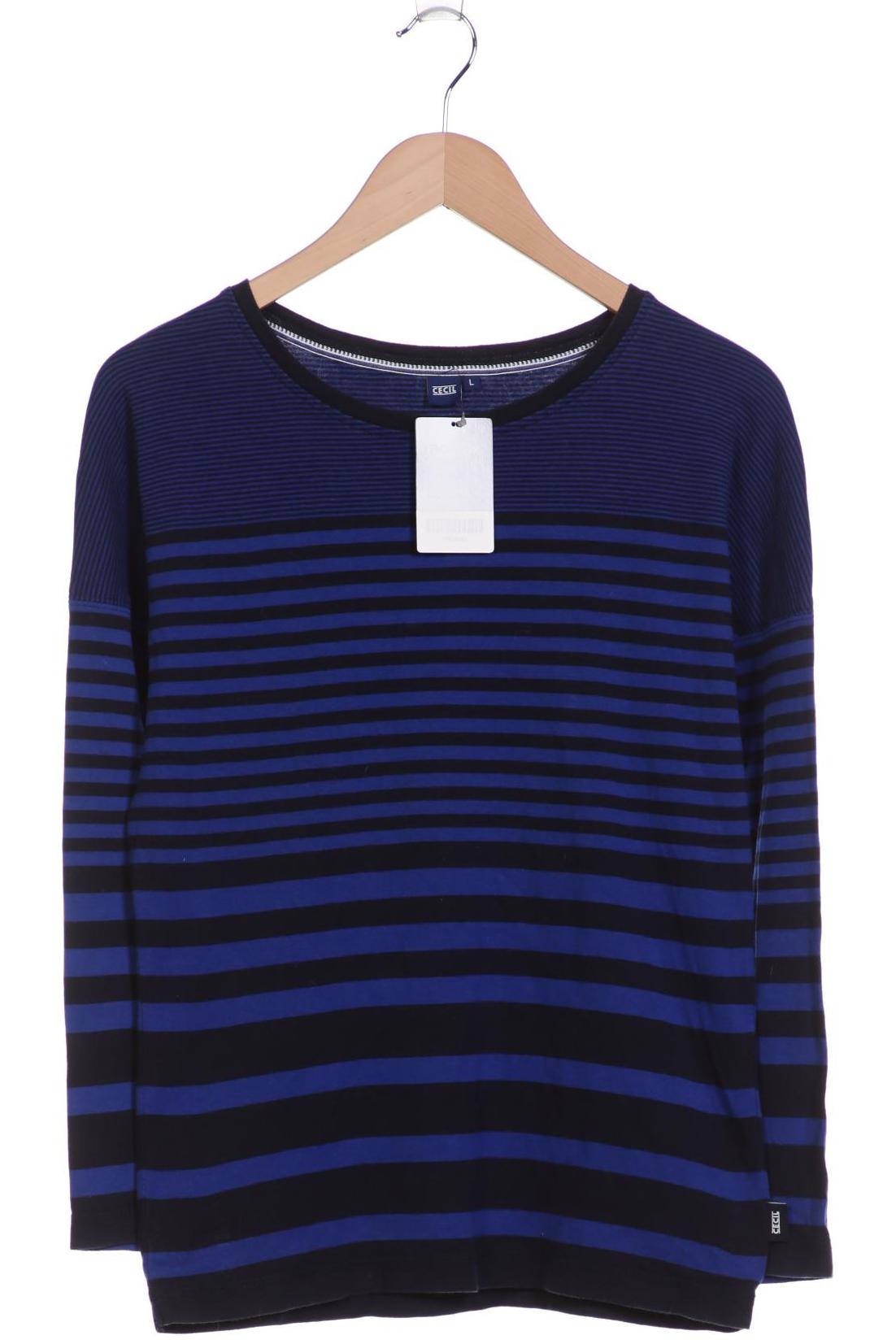 

Cecil Damen Langarmshirt, marineblau, Gr. 42