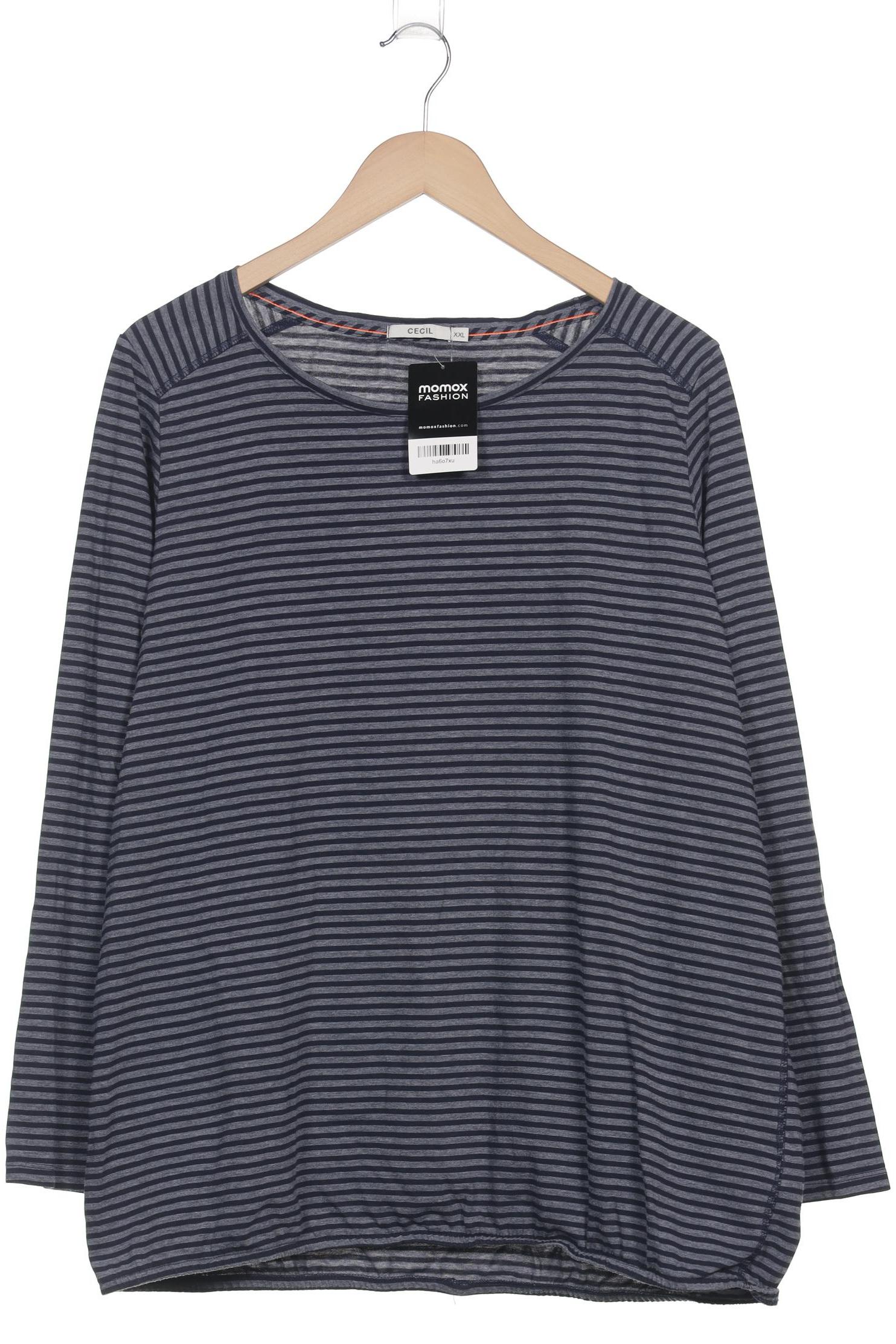

Cecil Damen Langarmshirt, marineblau, Gr. 46