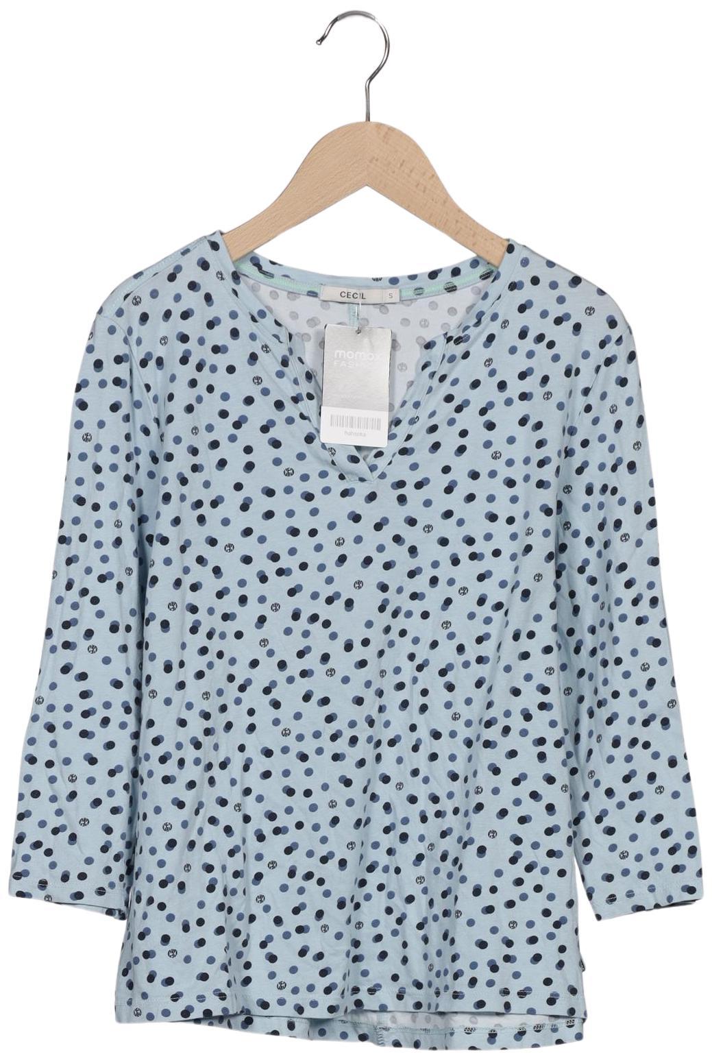 

Cecil Damen Langarmshirt, hellblau, Gr. 36