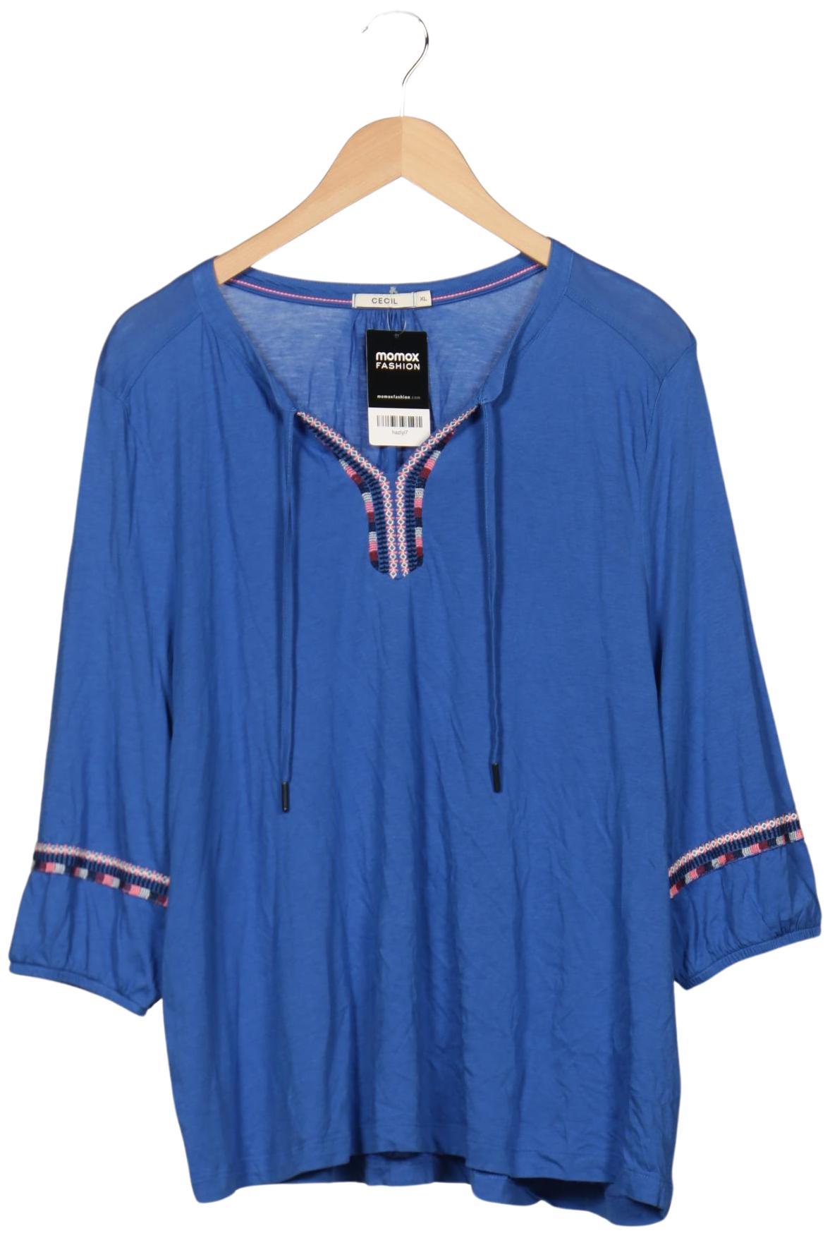 

Cecil Damen Langarmshirt, blau, Gr. 44