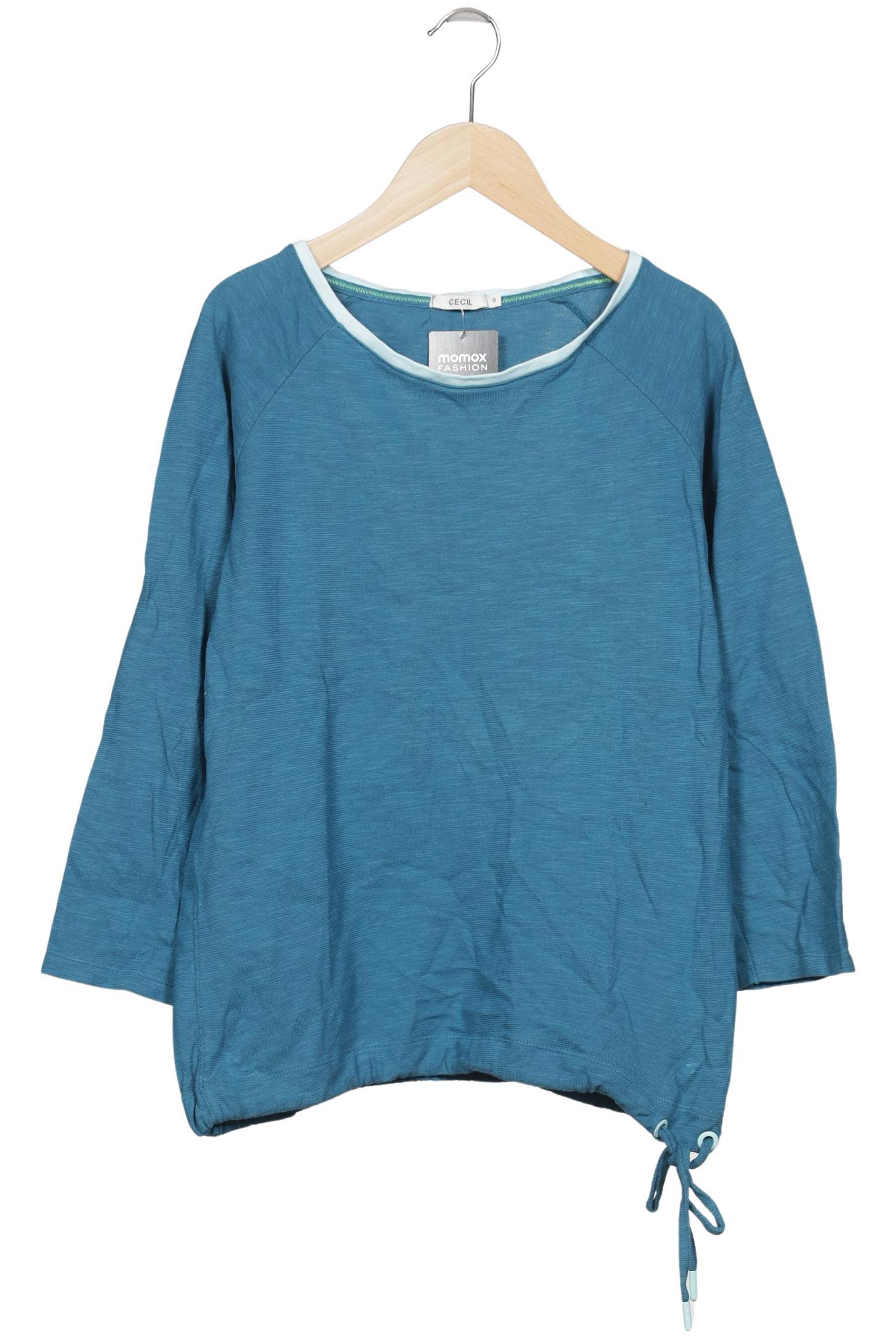 

Cecil Damen Langarmshirt, hellblau, Gr. 36