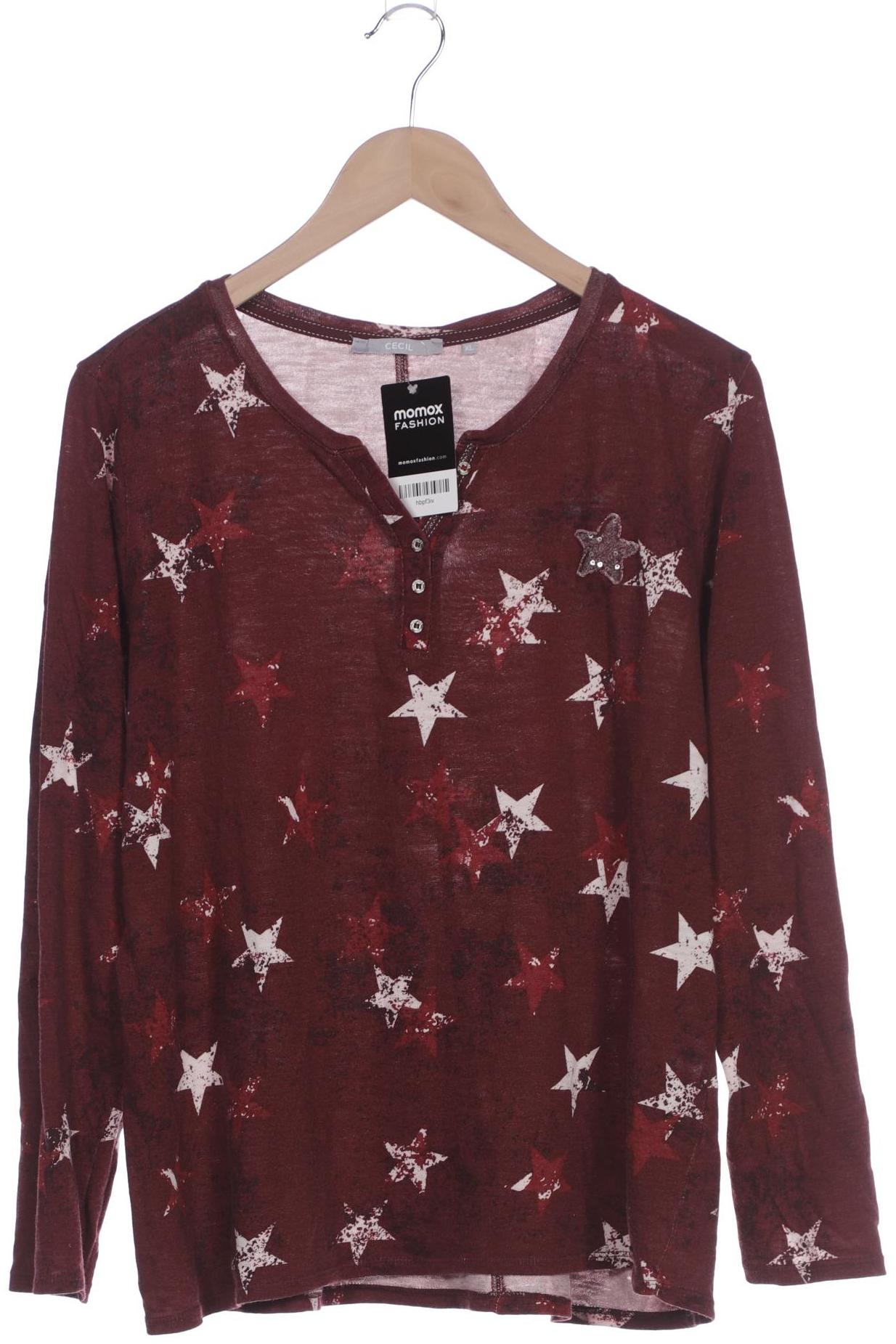 

Cecil Damen Langarmshirt, bordeaux, Gr. 44