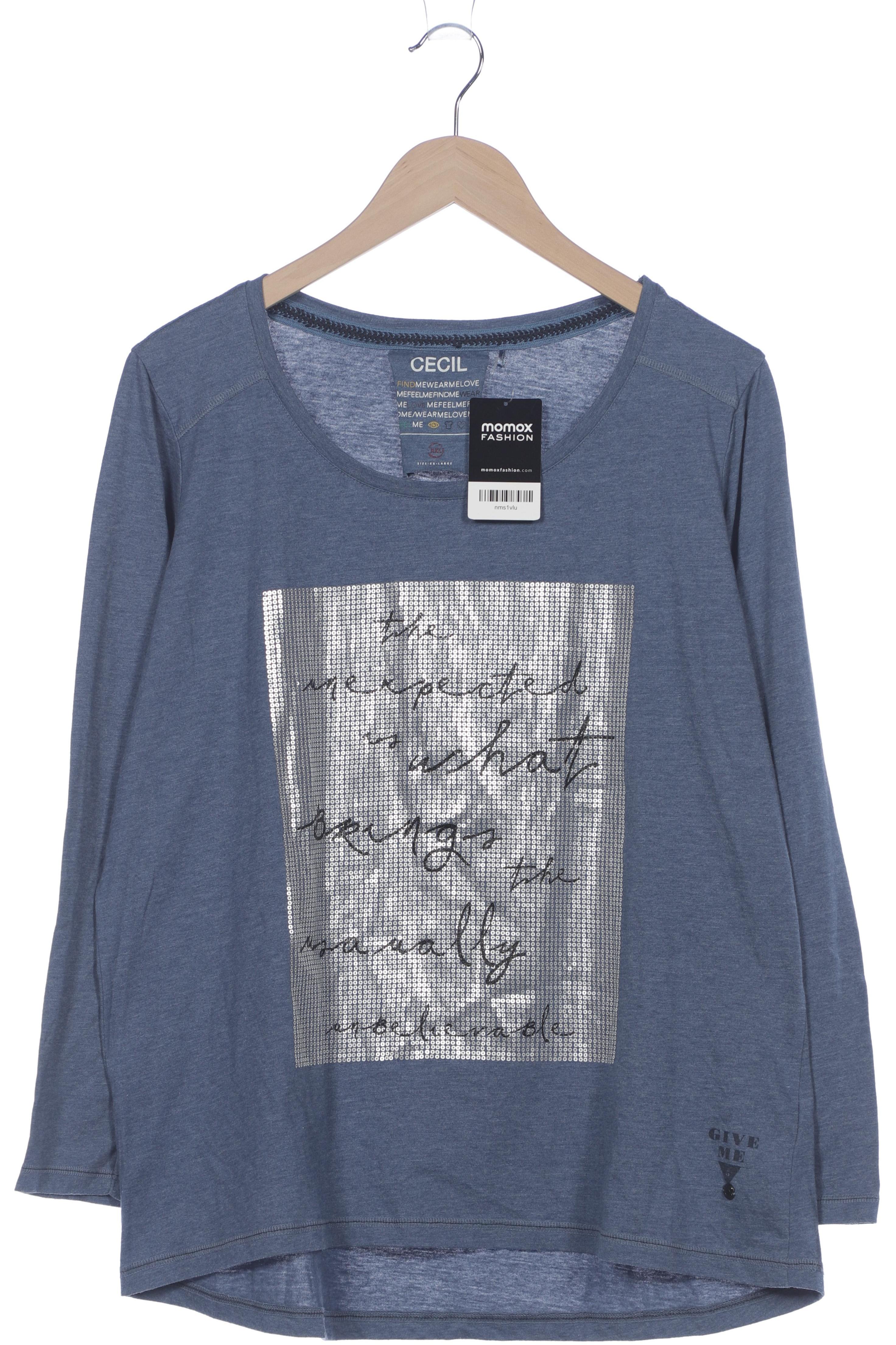 

Cecil Damen Langarmshirt, blau, Gr. 46