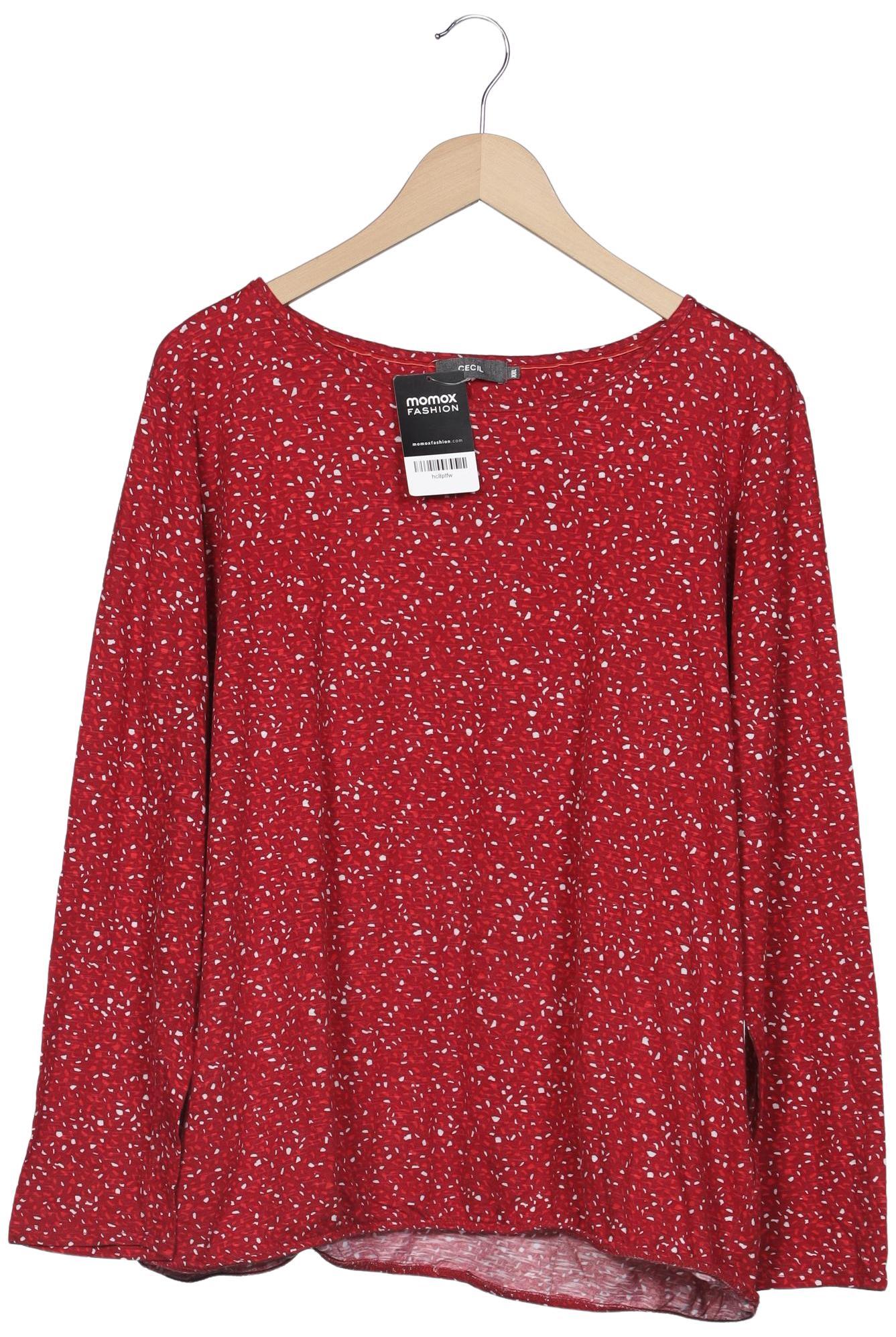 

Cecil Damen Langarmshirt, rot, Gr. 46