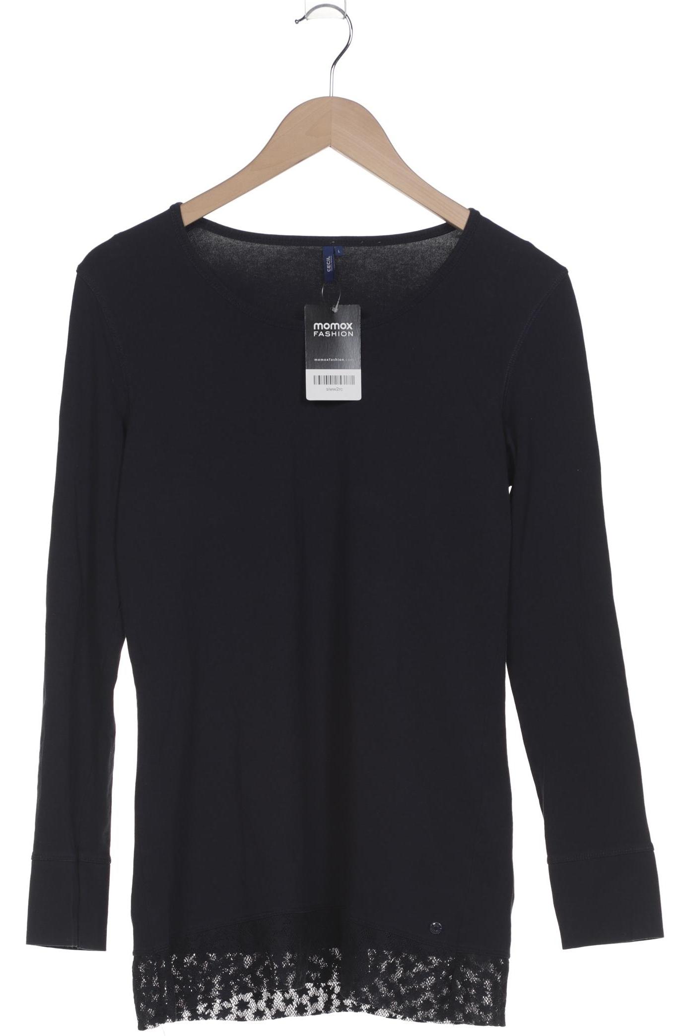 

Cecil Damen Langarmshirt, marineblau, Gr. 42
