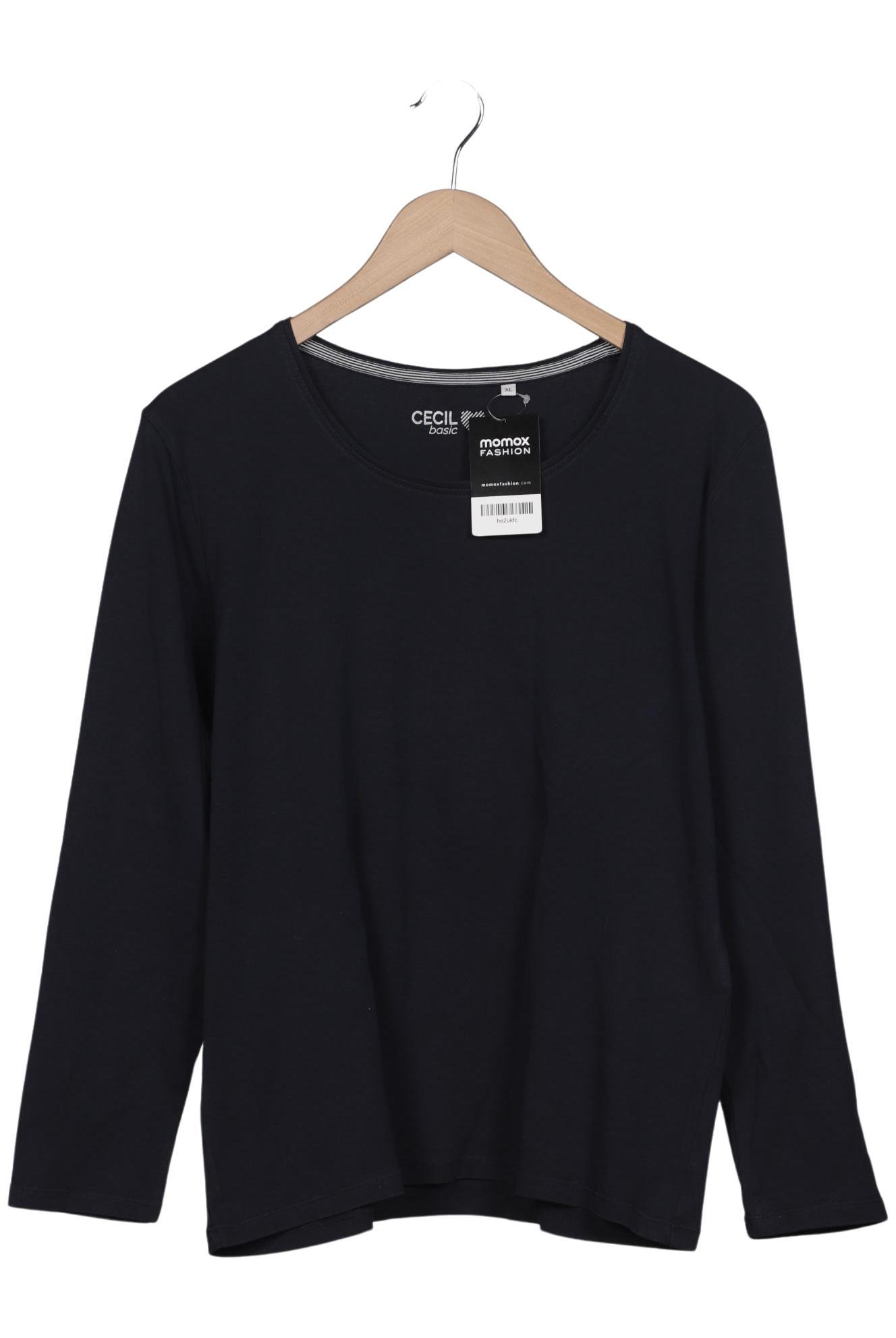 

Cecil Damen Langarmshirt, marineblau, Gr. 44