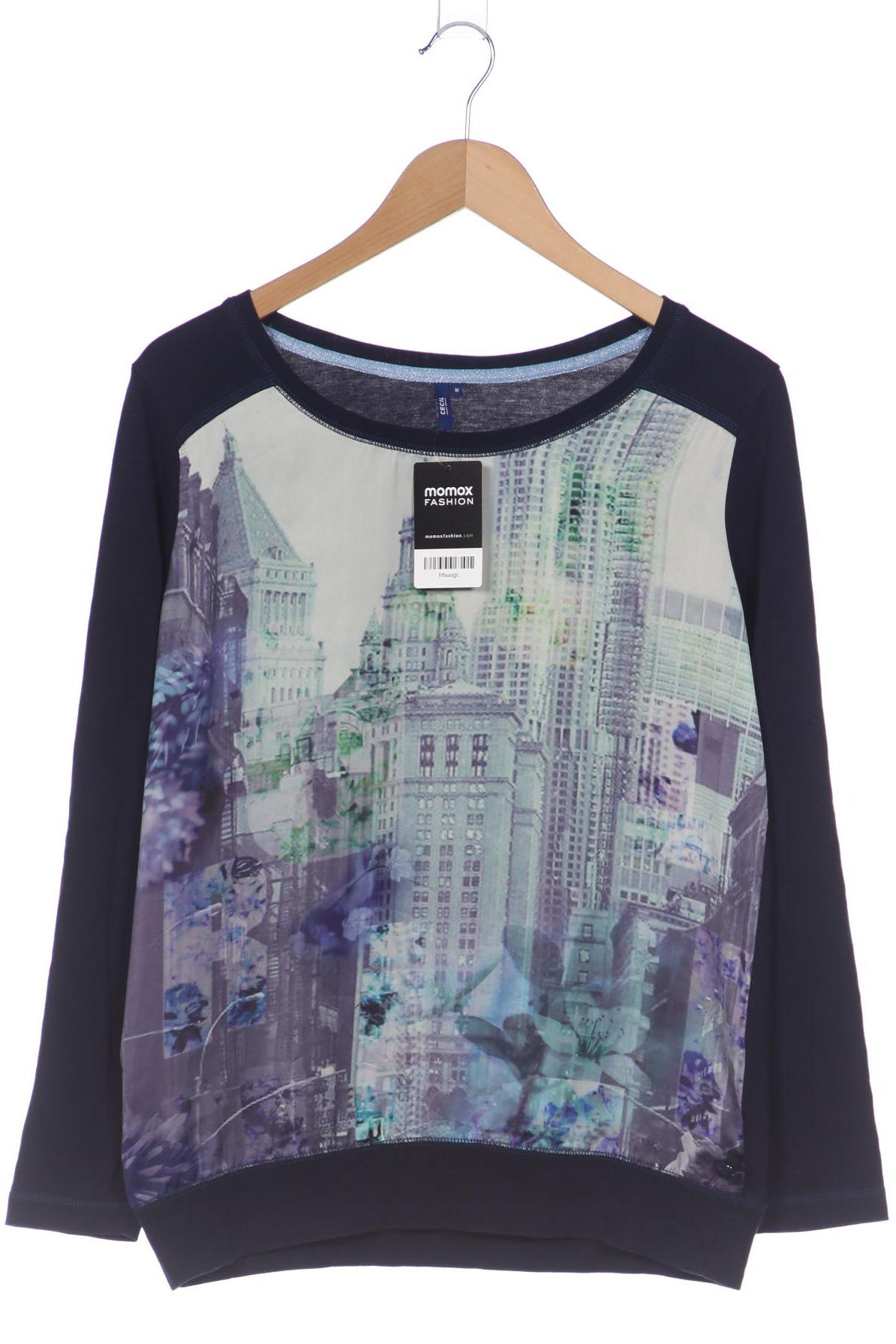 

Cecil Damen Langarmshirt, marineblau, Gr. 38