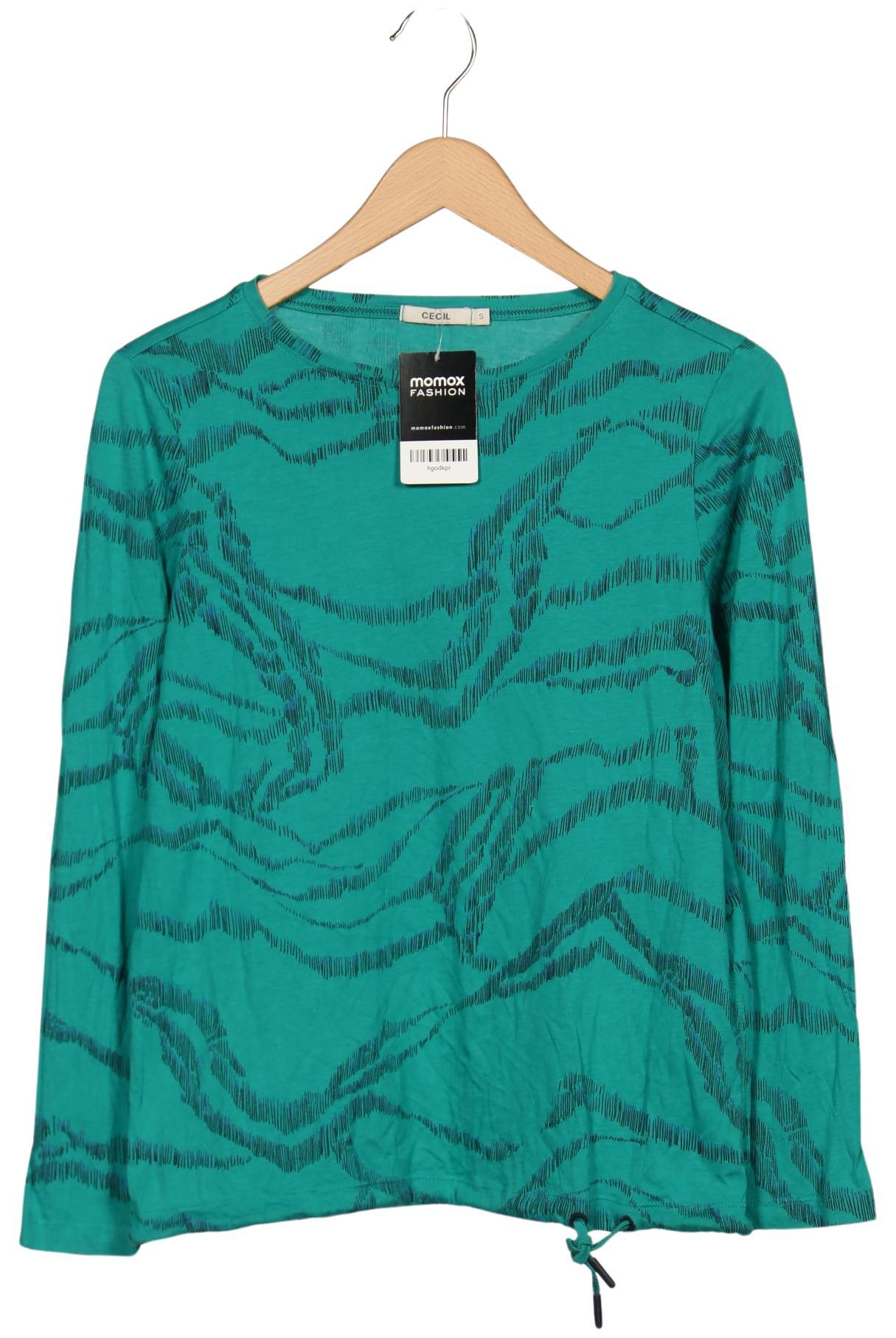 

Cecil Damen Langarmshirt, grün, Gr. 36