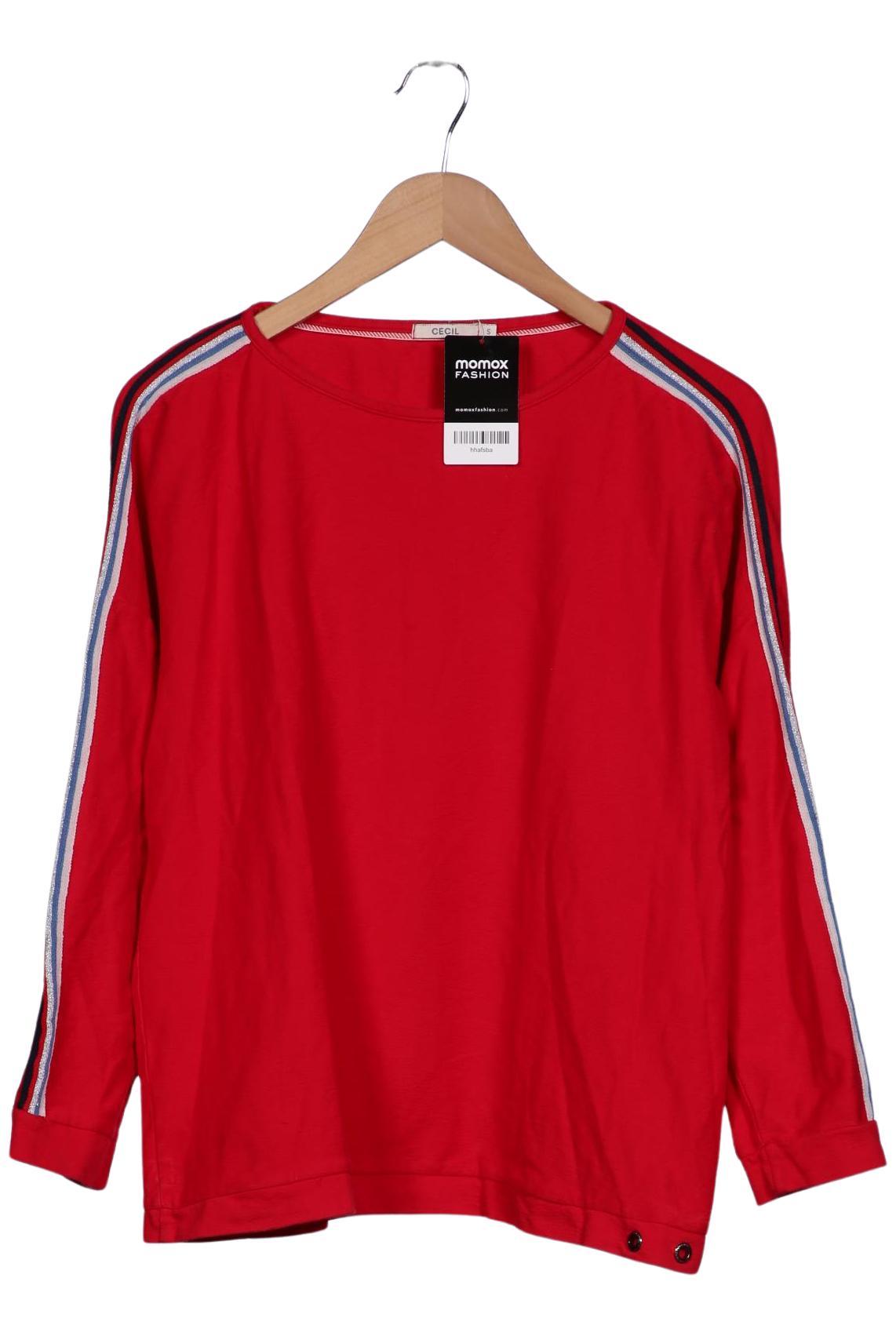 

Cecil Damen Langarmshirt, rot, Gr. 36