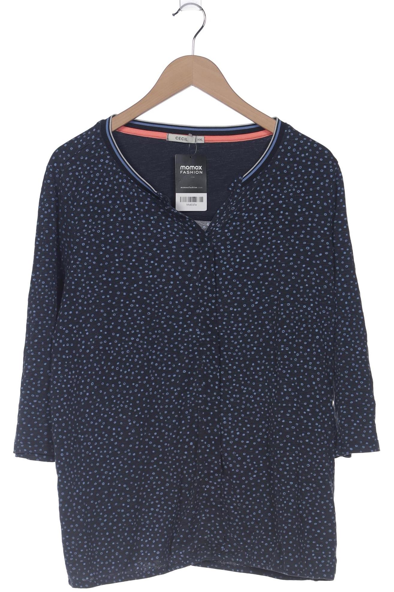 

Cecil Damen Langarmshirt, marineblau, Gr. 46