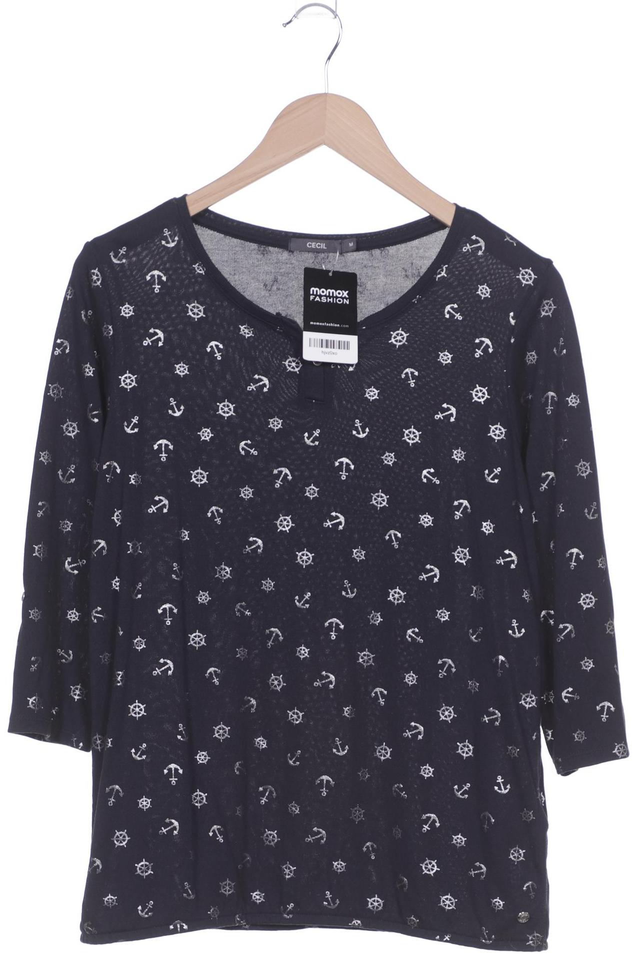 

Cecil Damen Langarmshirt, marineblau, Gr. 38