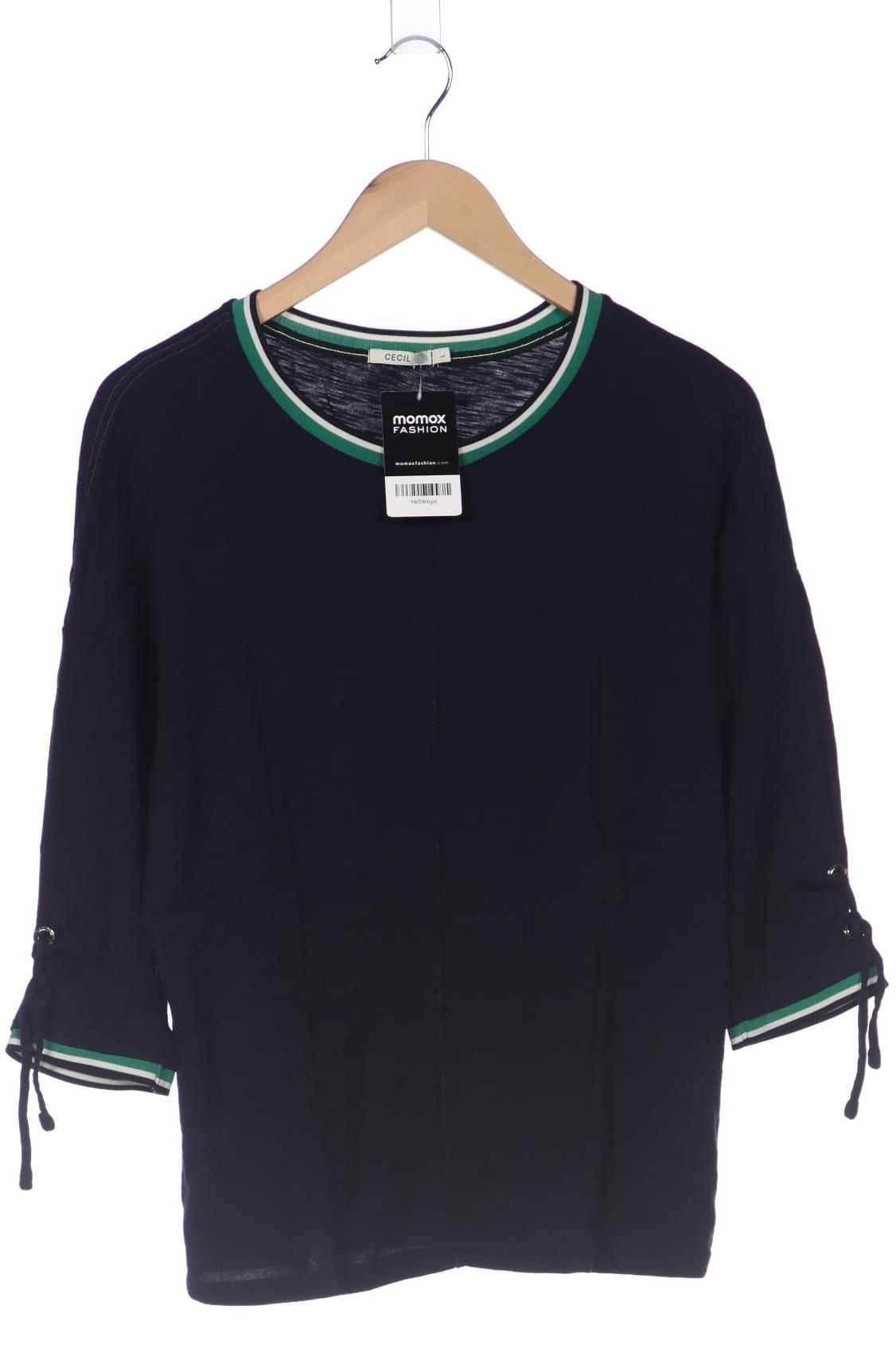 

Cecil Damen Langarmshirt, marineblau, Gr. 42