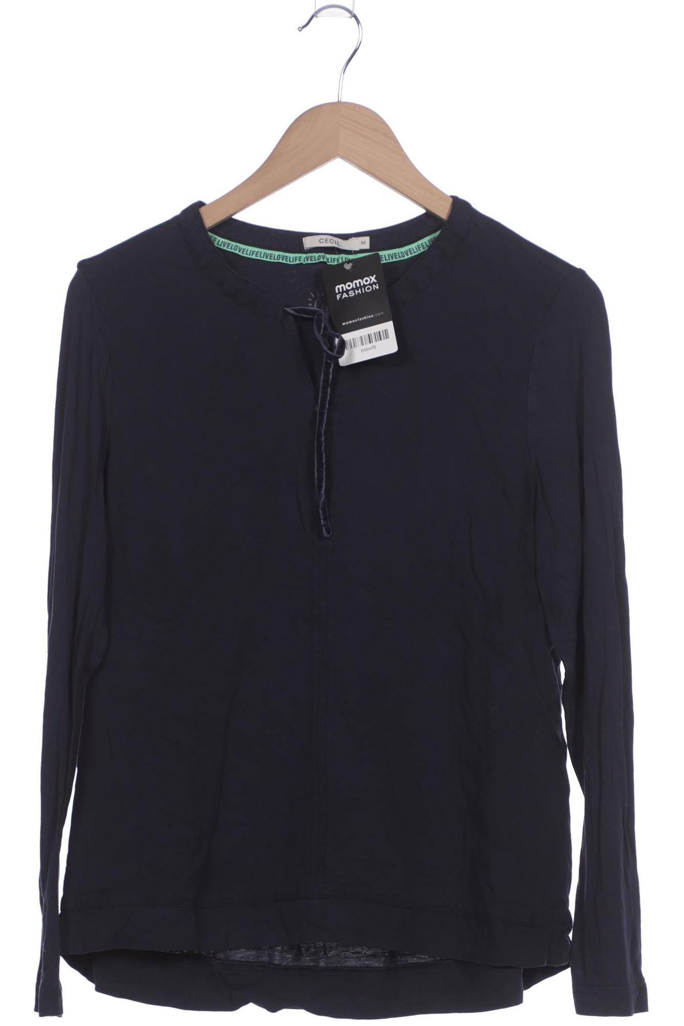 

Cecil Damen Langarmshirt, marineblau, Gr. 38