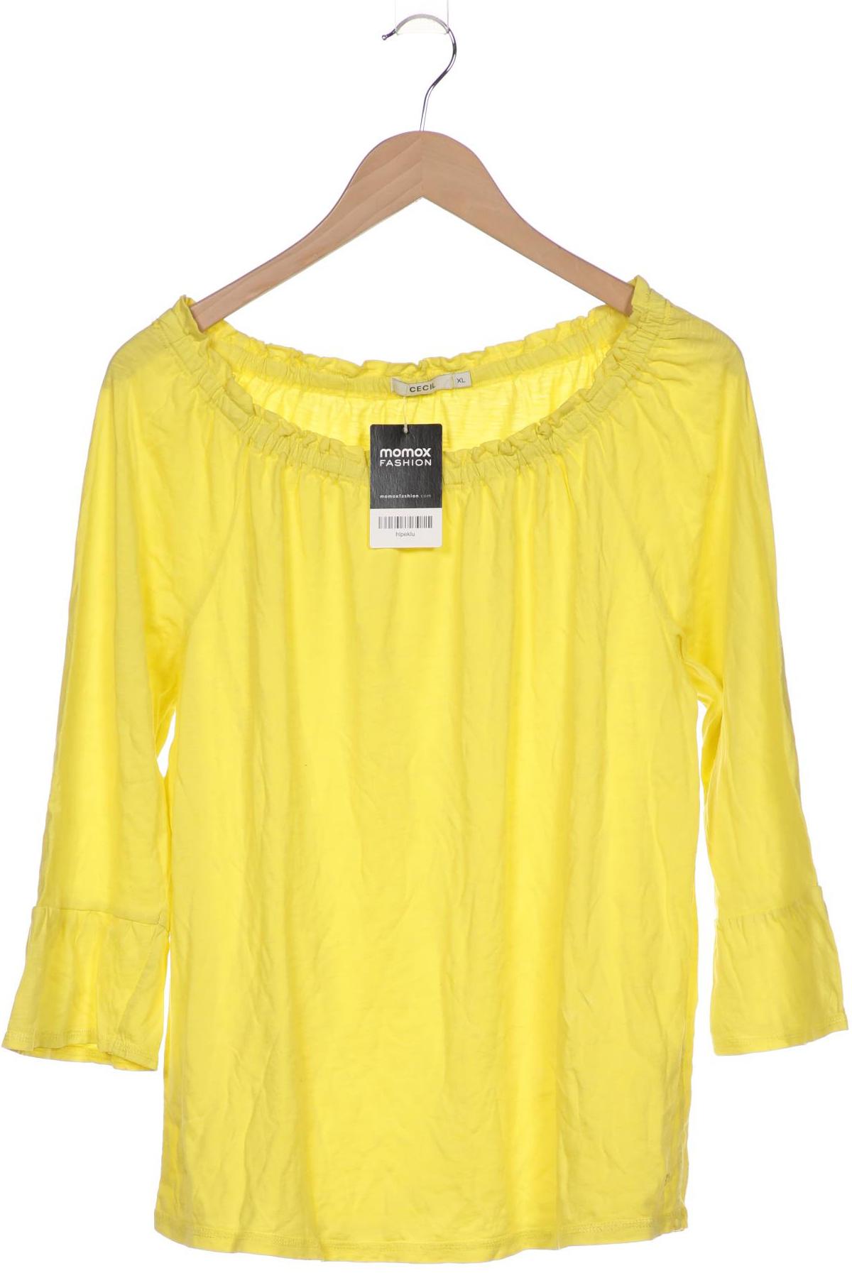 

Cecil Damen Langarmshirt, gelb, Gr. 44