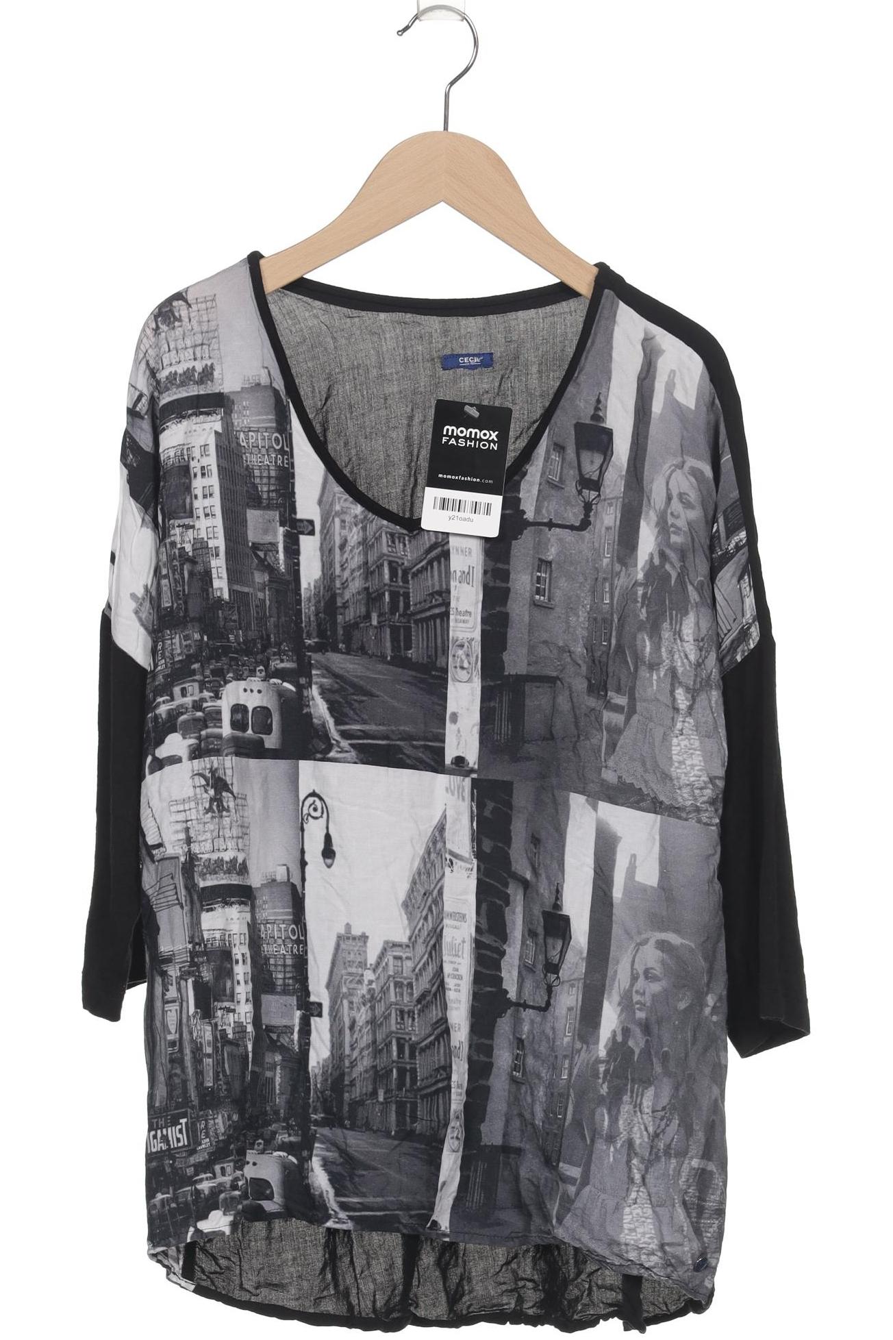 

Cecil Damen Langarmshirt, grau, Gr. 42