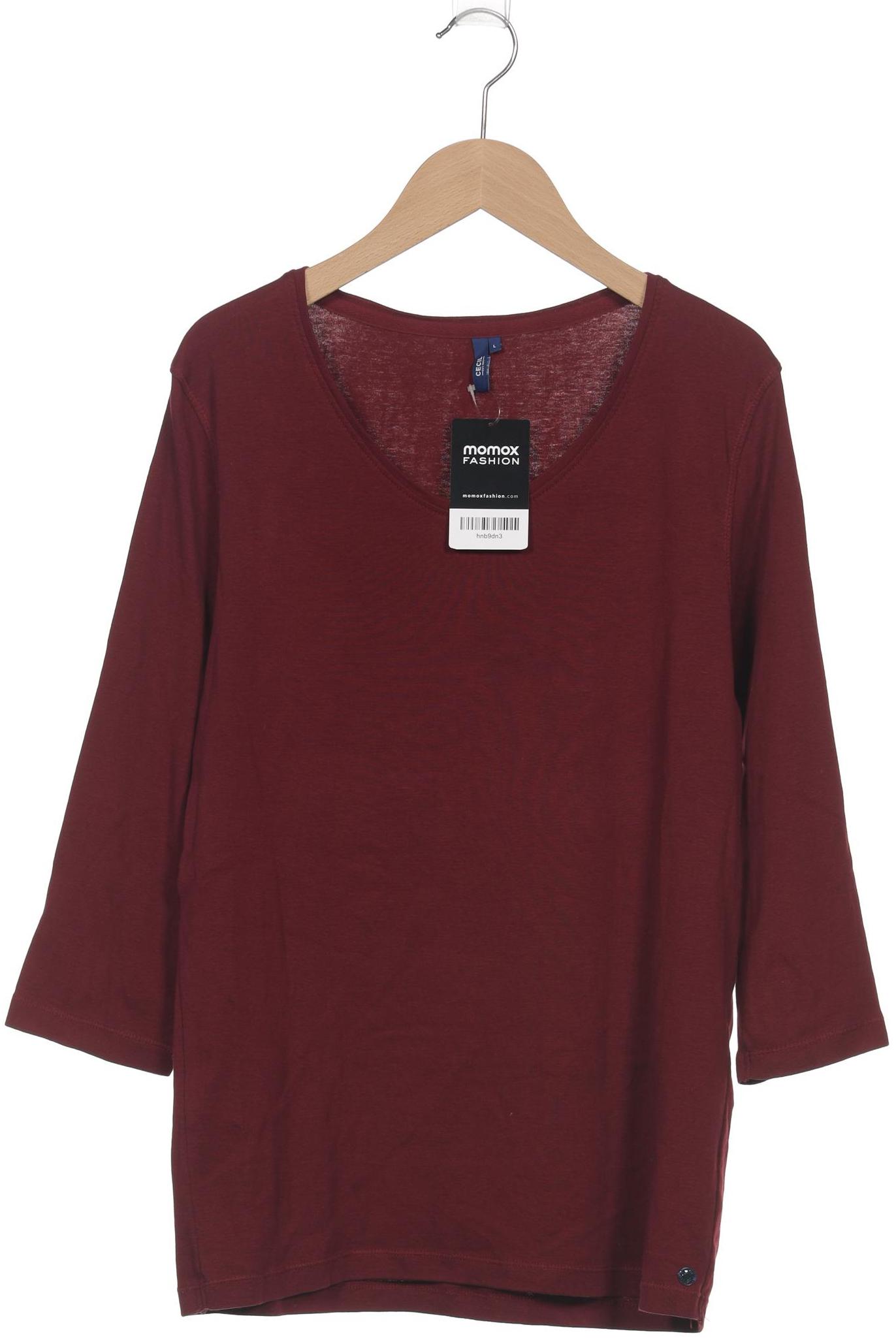 

Cecil Damen Langarmshirt, bordeaux, Gr. 42