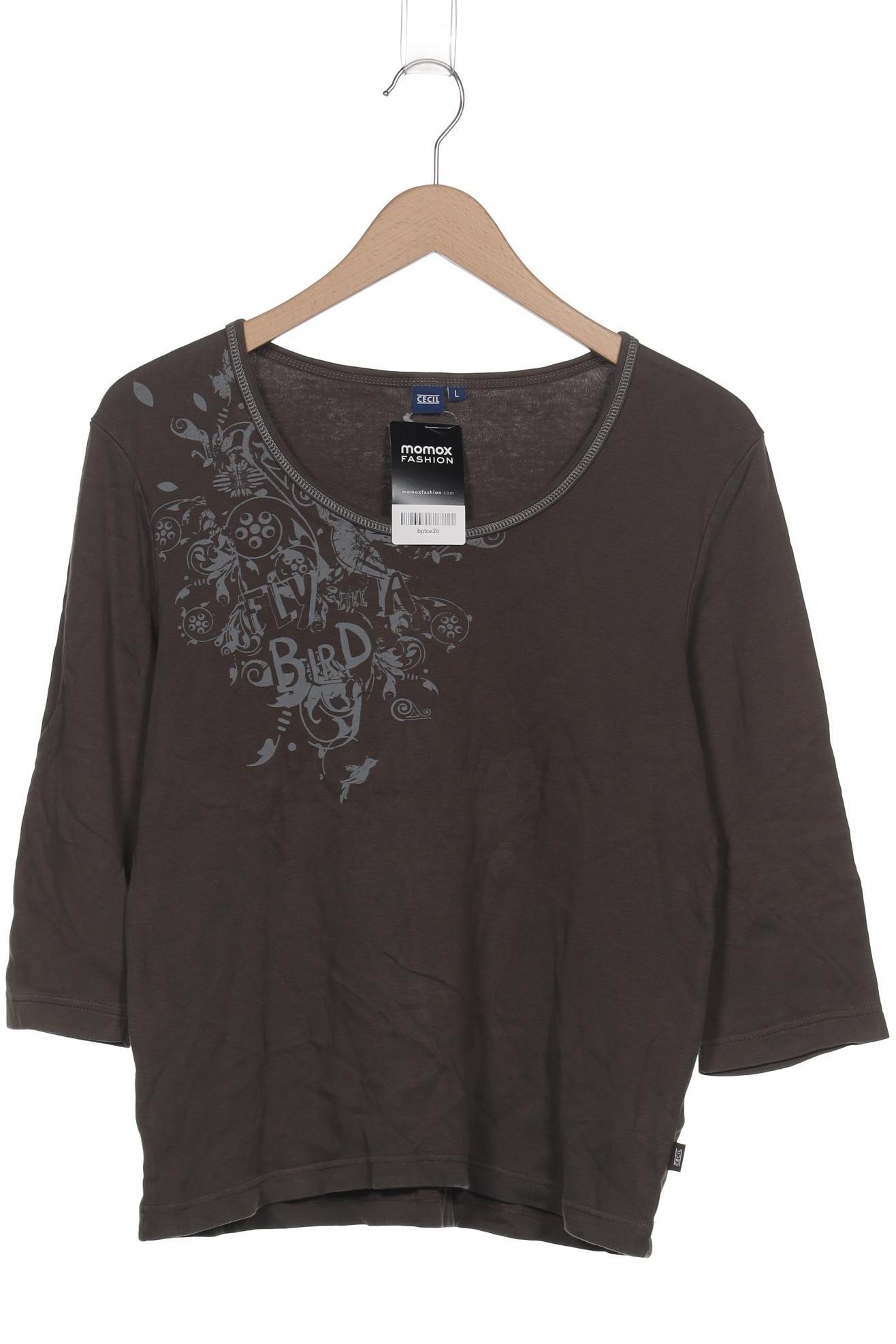 

Cecil Damen Langarmshirt, braun, Gr. 42