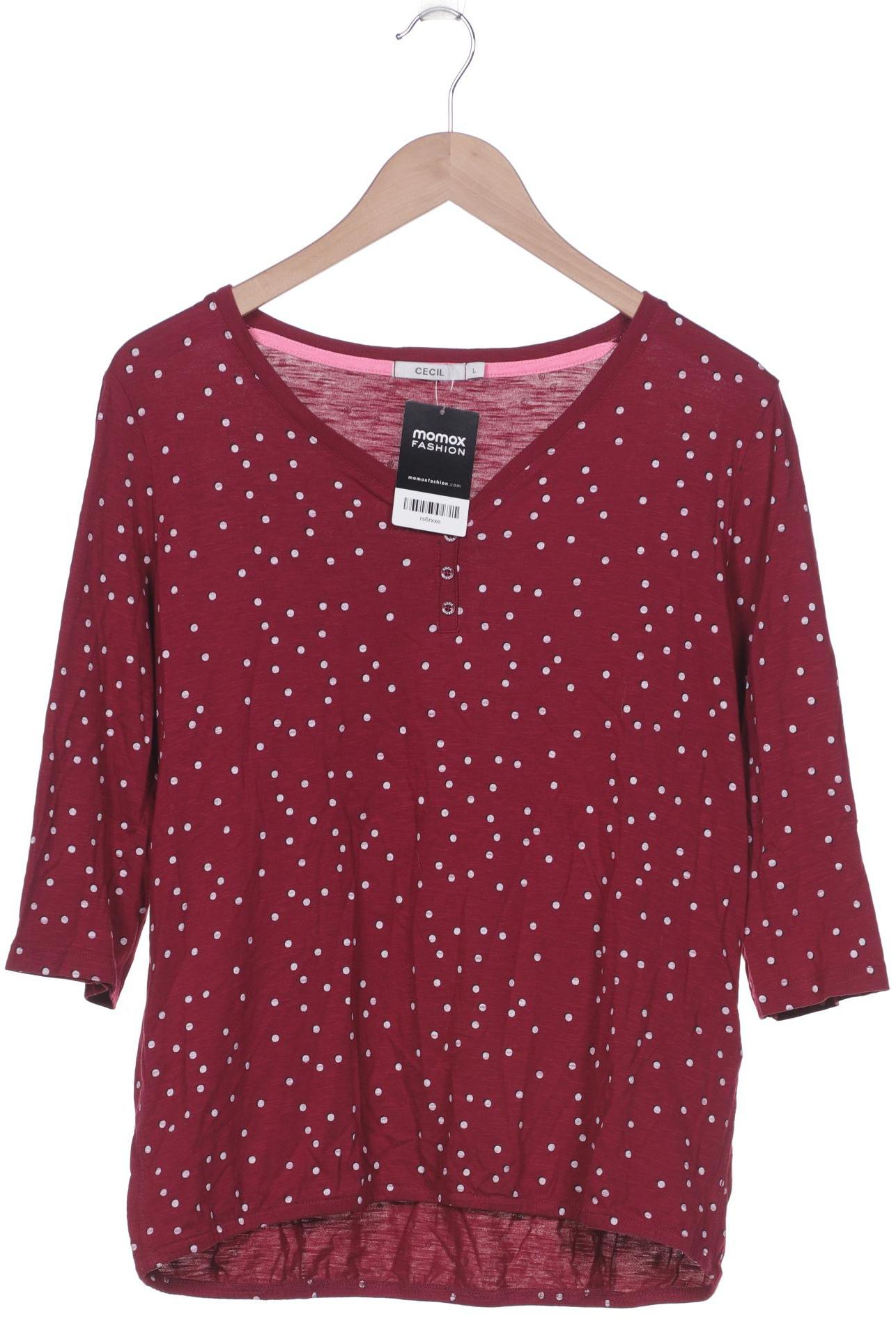 

Cecil Damen Langarmshirt, bordeaux, Gr. 42