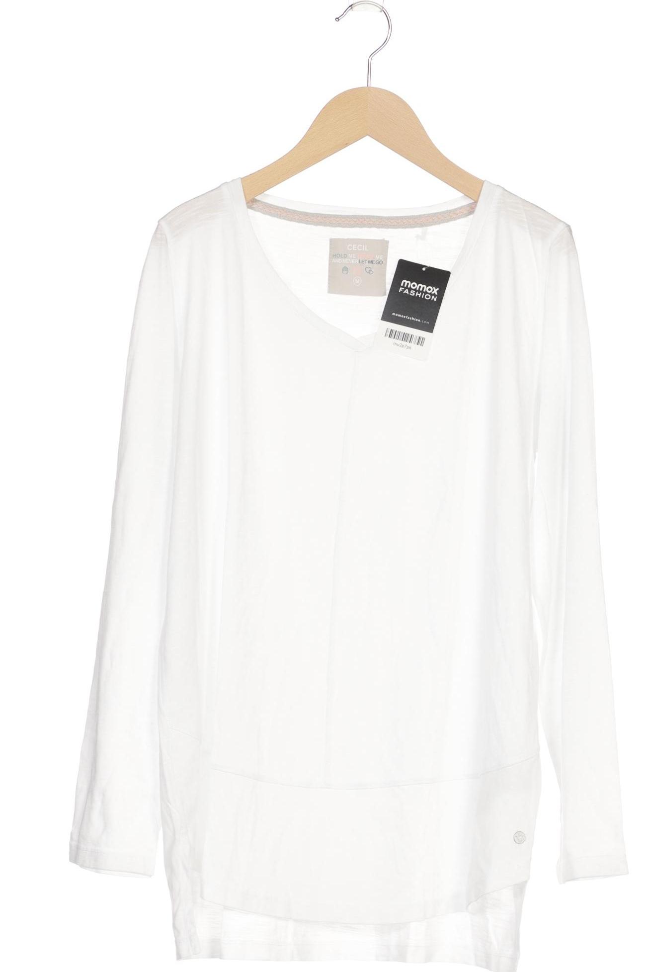 

Cecil Damen Langarmshirt, weiß, Gr. 38