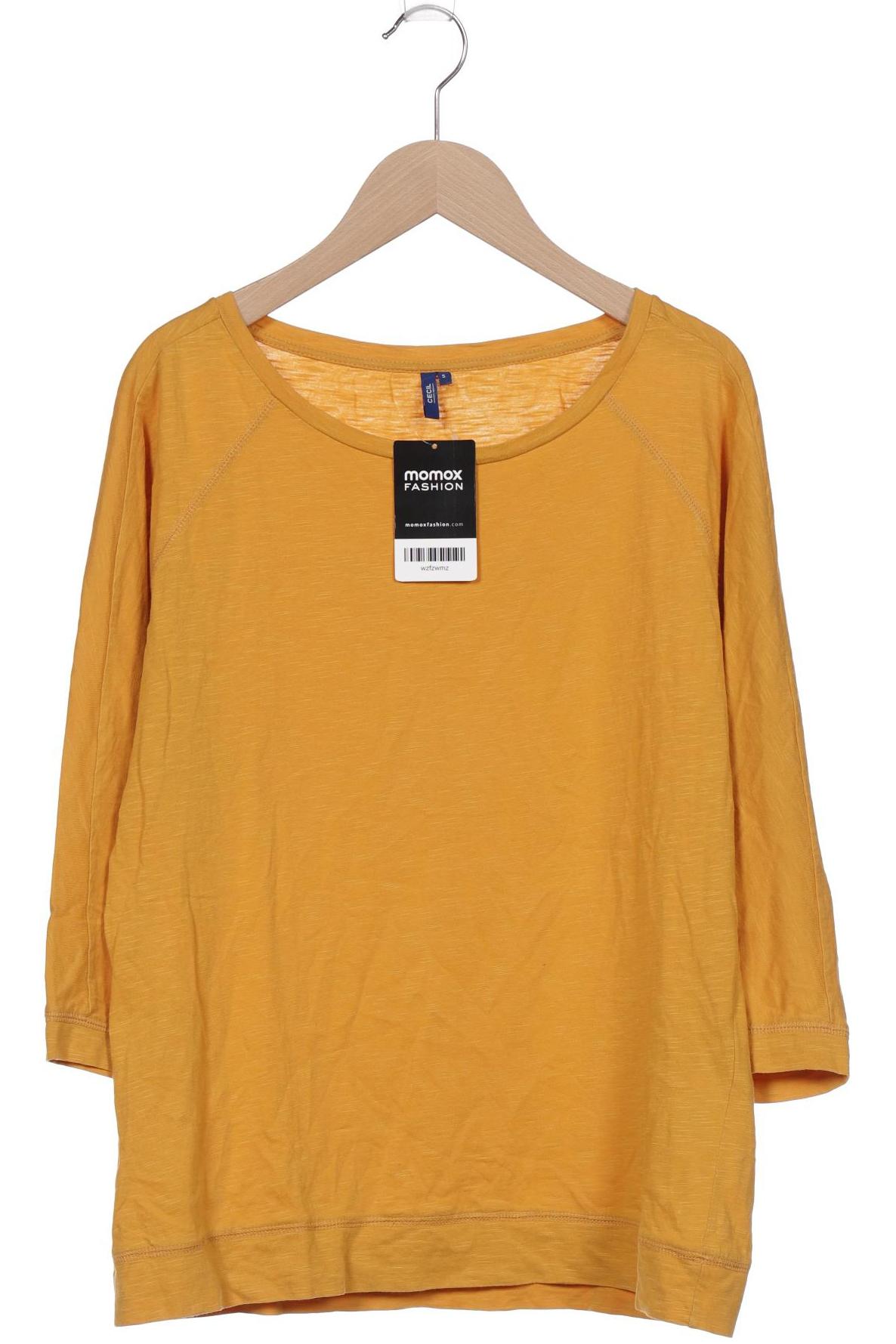 

Cecil Damen Langarmshirt, gelb, Gr. 36